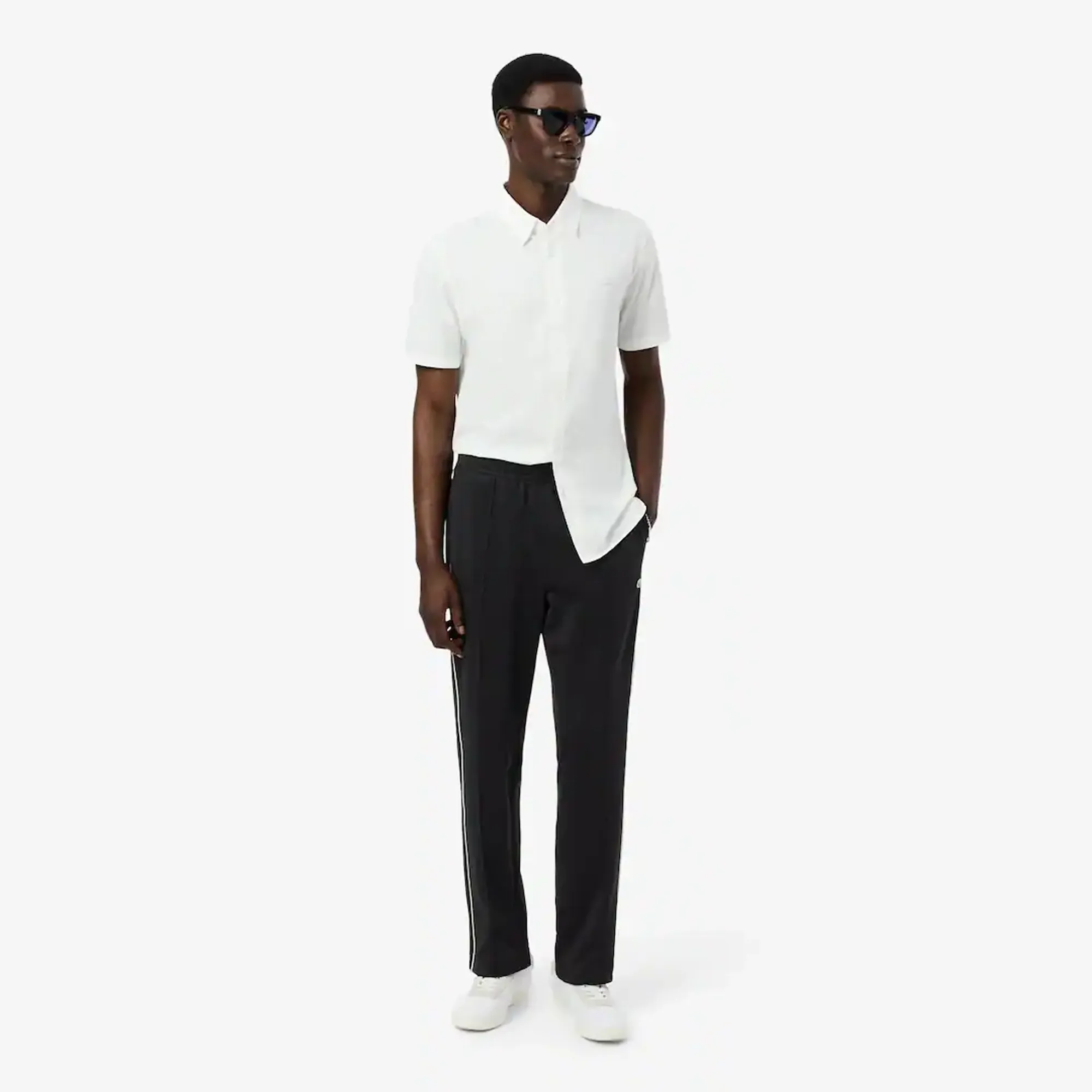 Lacoste Trim Accent Piqué Sweatpants - Noir