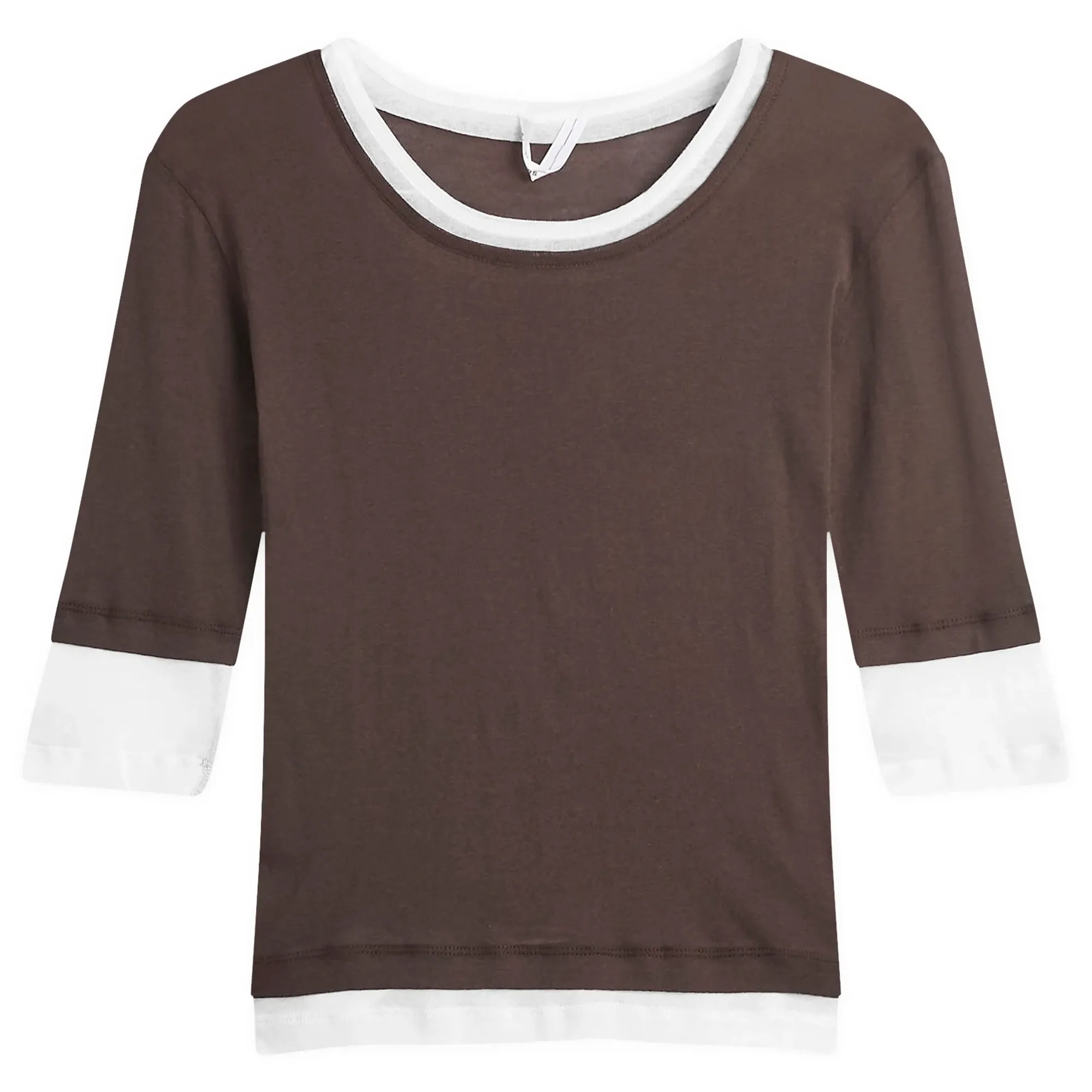 Gimaguas Women's Gemma Top Brown/White