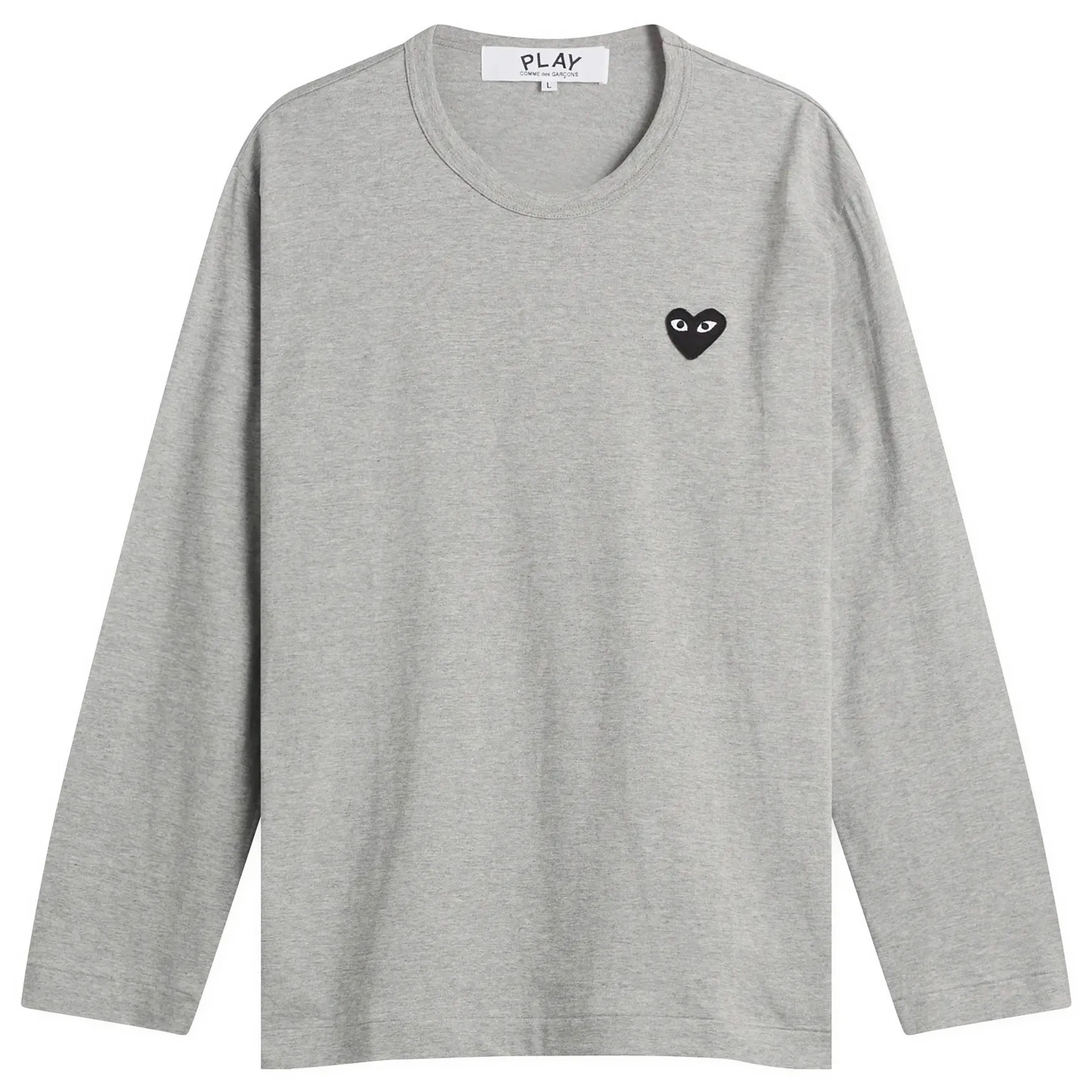 Comme des Garçons Play U T-SHIRT BLACK EMBLEM KNIT Grey