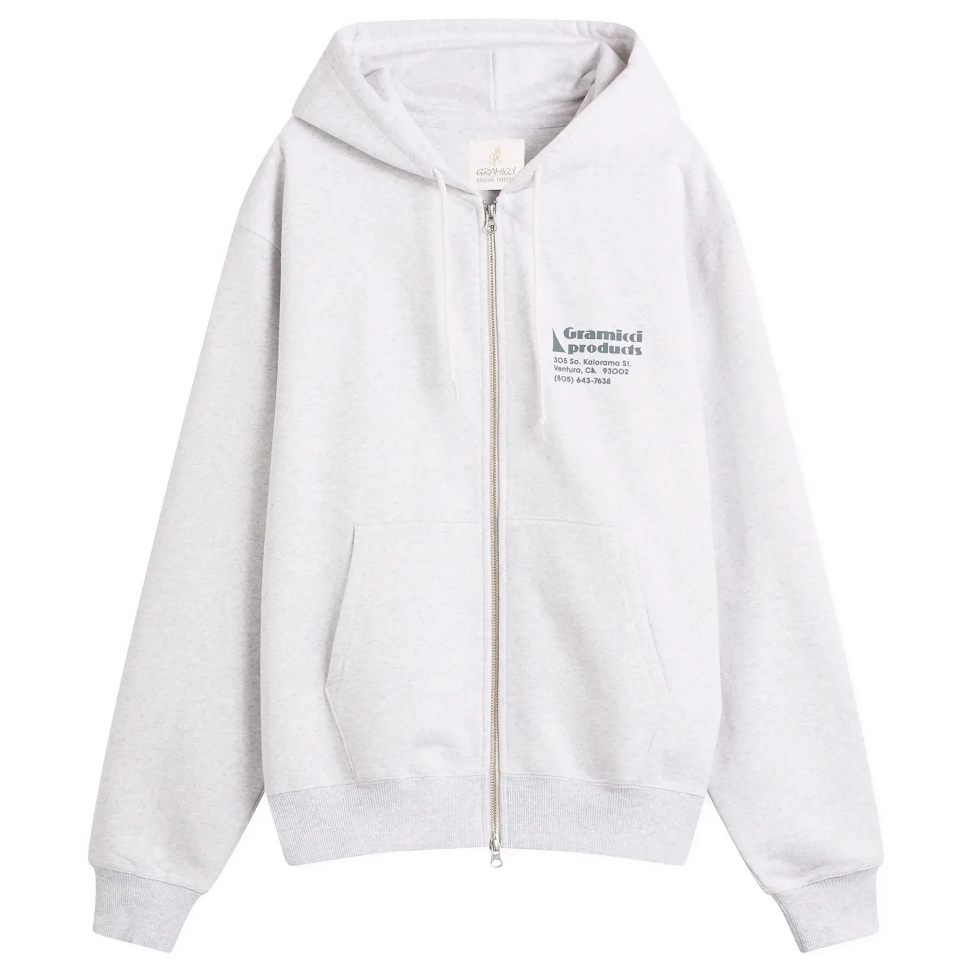 Gramicci Men's G-Sail Zip Hoodie Heather Ash