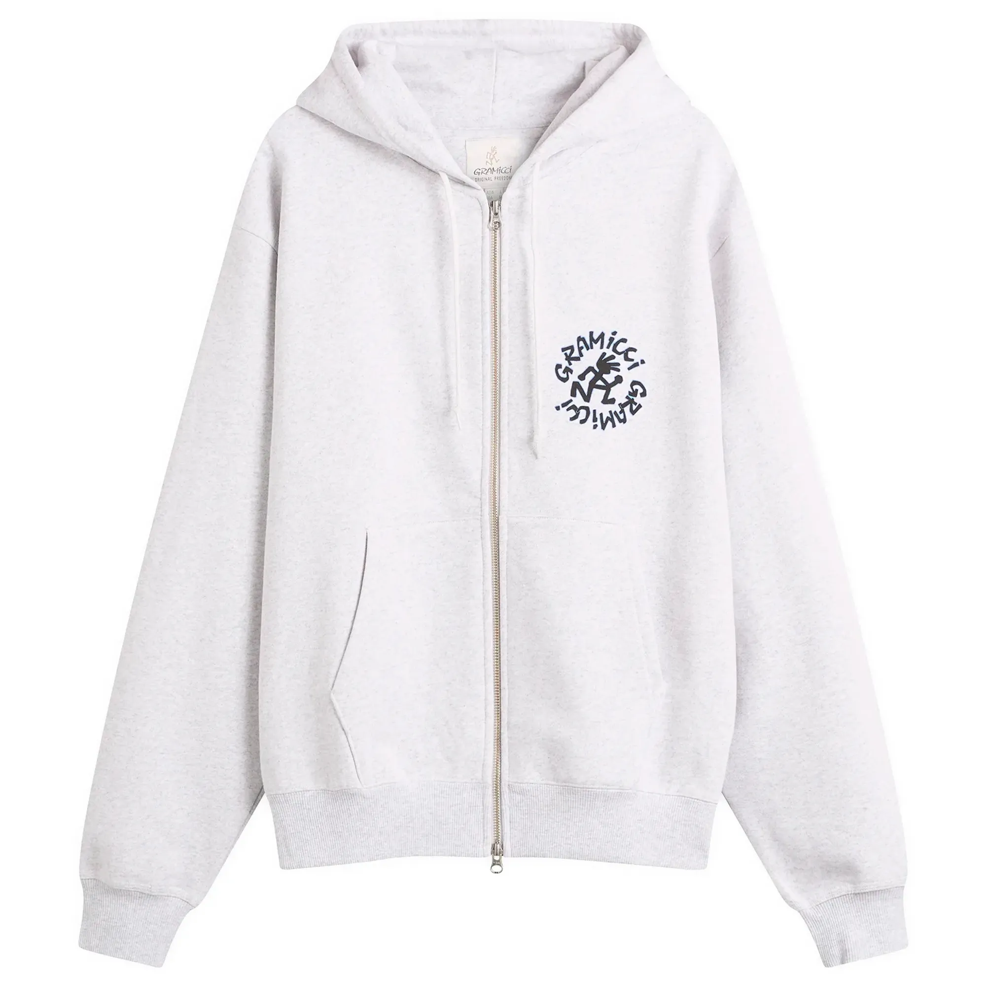 Gramicci Men's Running Man Zip Hoodie Heather Ash