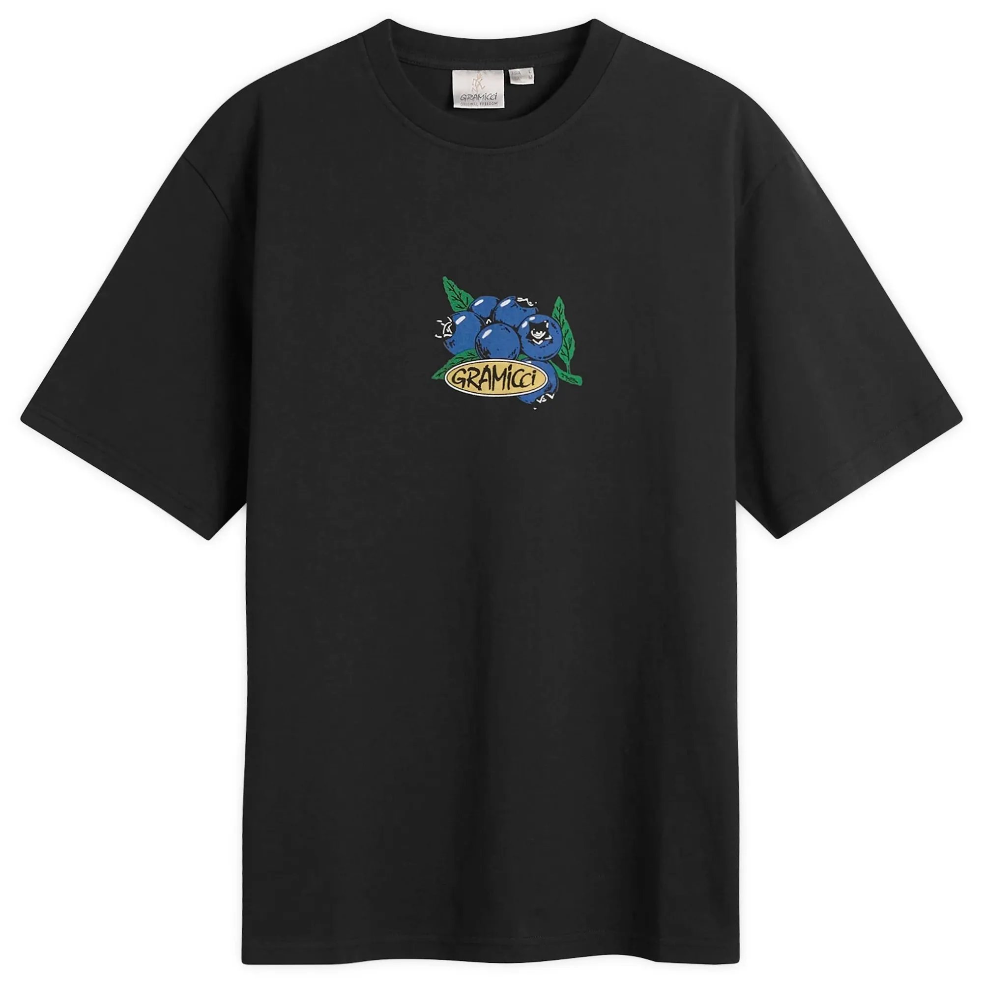Gramicci Men's Blueberry T-Shirt Vintage Black