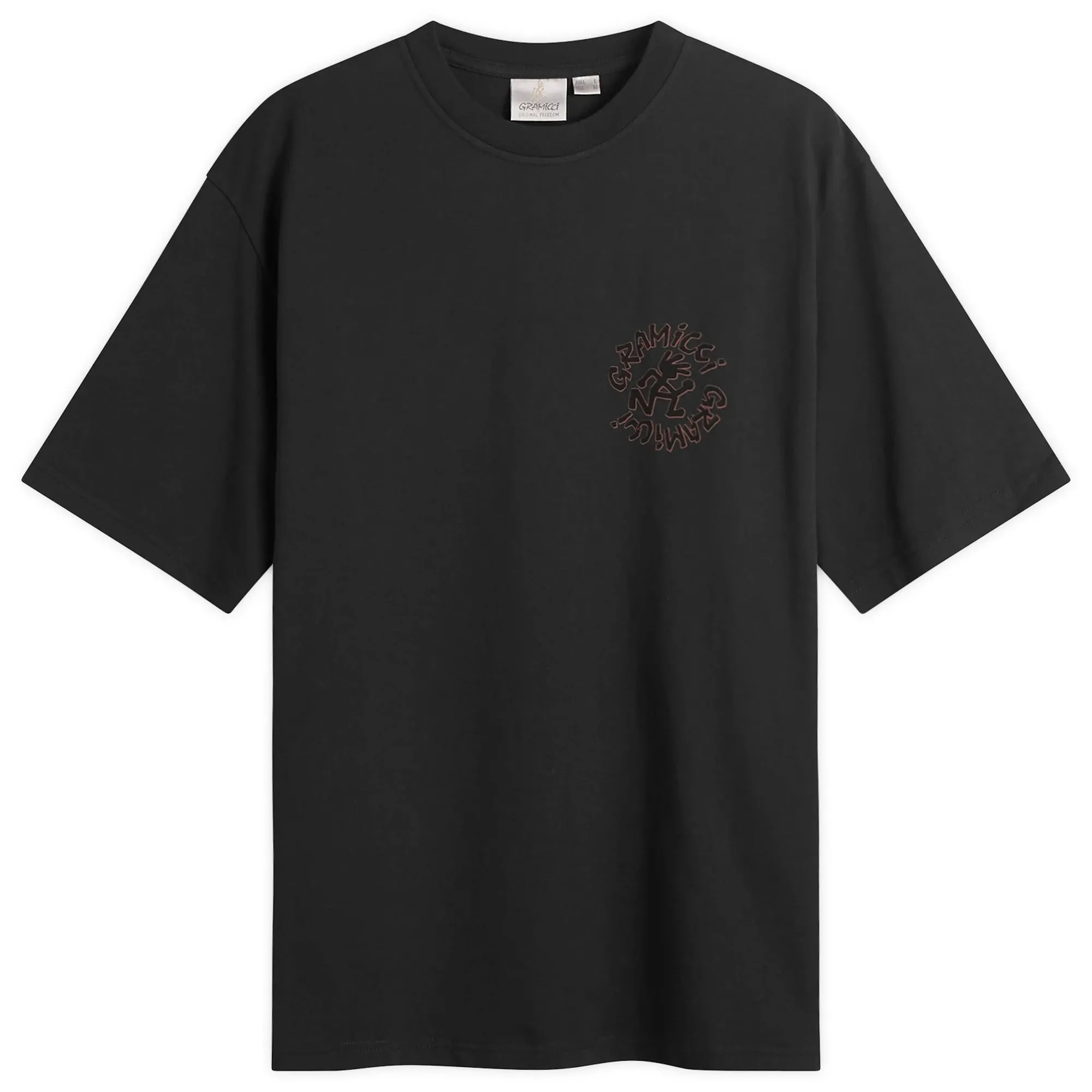 Gramicci Men's Running Man T-Shirt Vintage Black