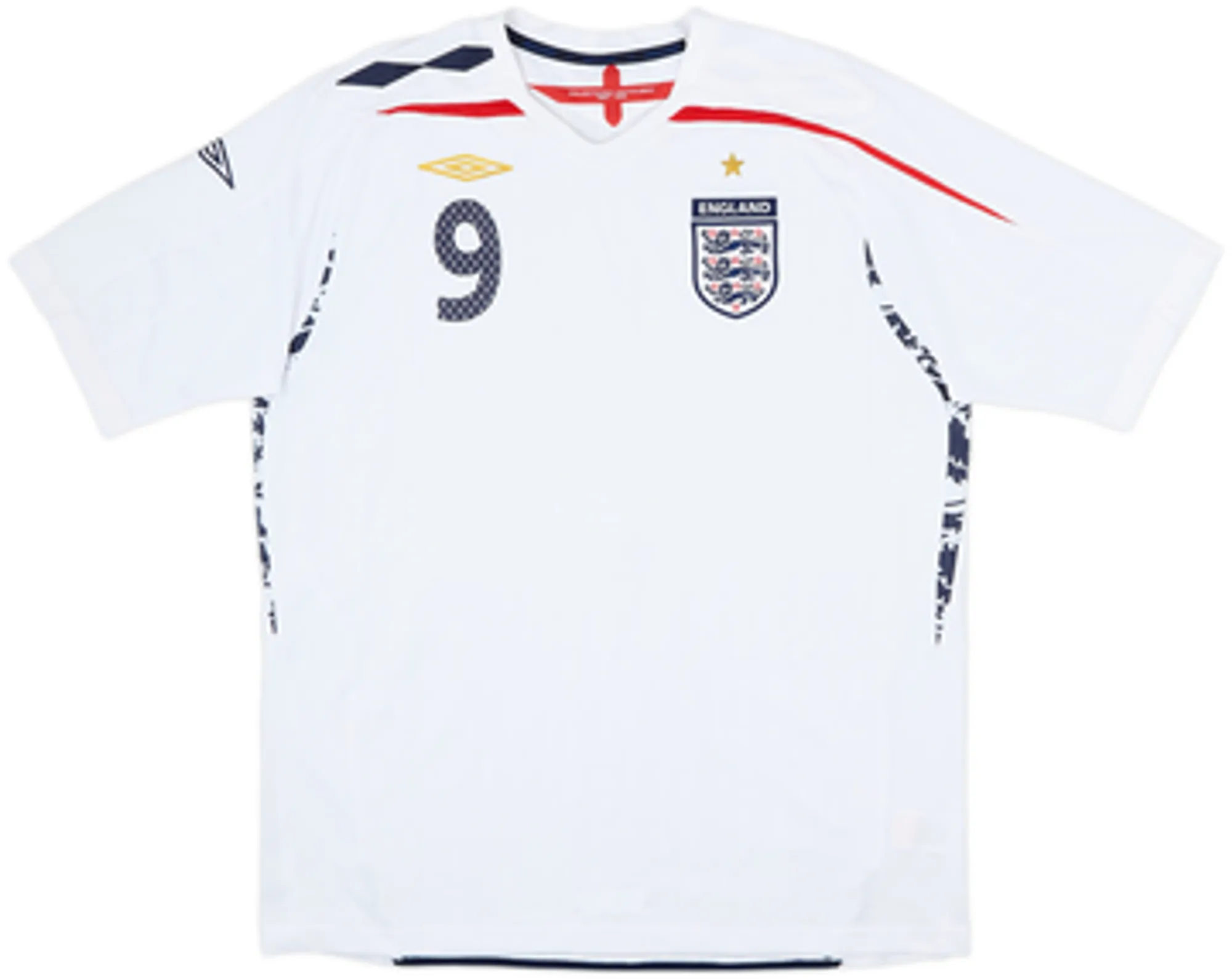 2007-09 England Home Shirt Rooney #9 - 5/10 - (M)