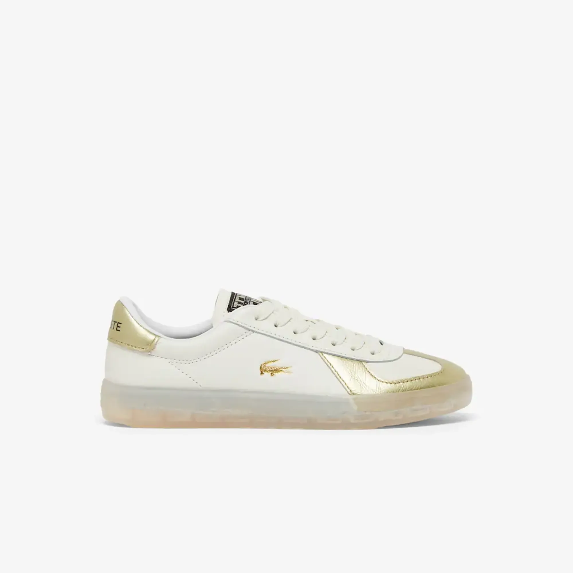 Lacoste Women's Baseshot Pro Leather Sneakers - White / Gold