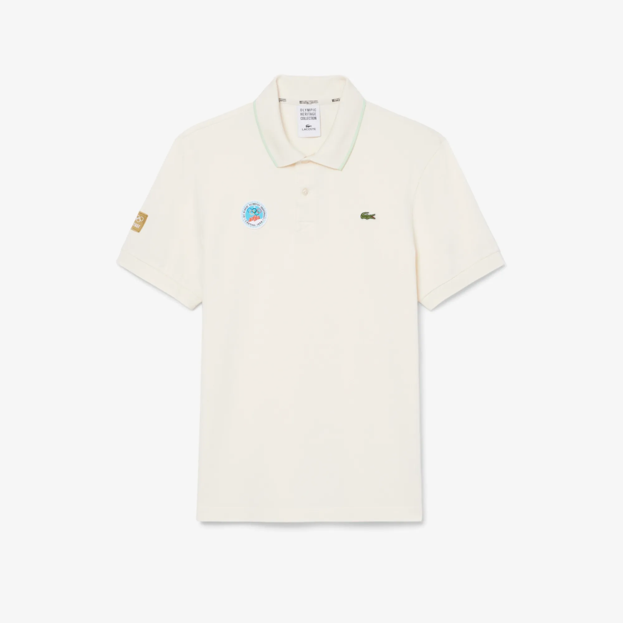 Lacoste Regular Fit Olympic Heritage Cortina d'Ampezzo 1956 Polo Shirt - Blanc