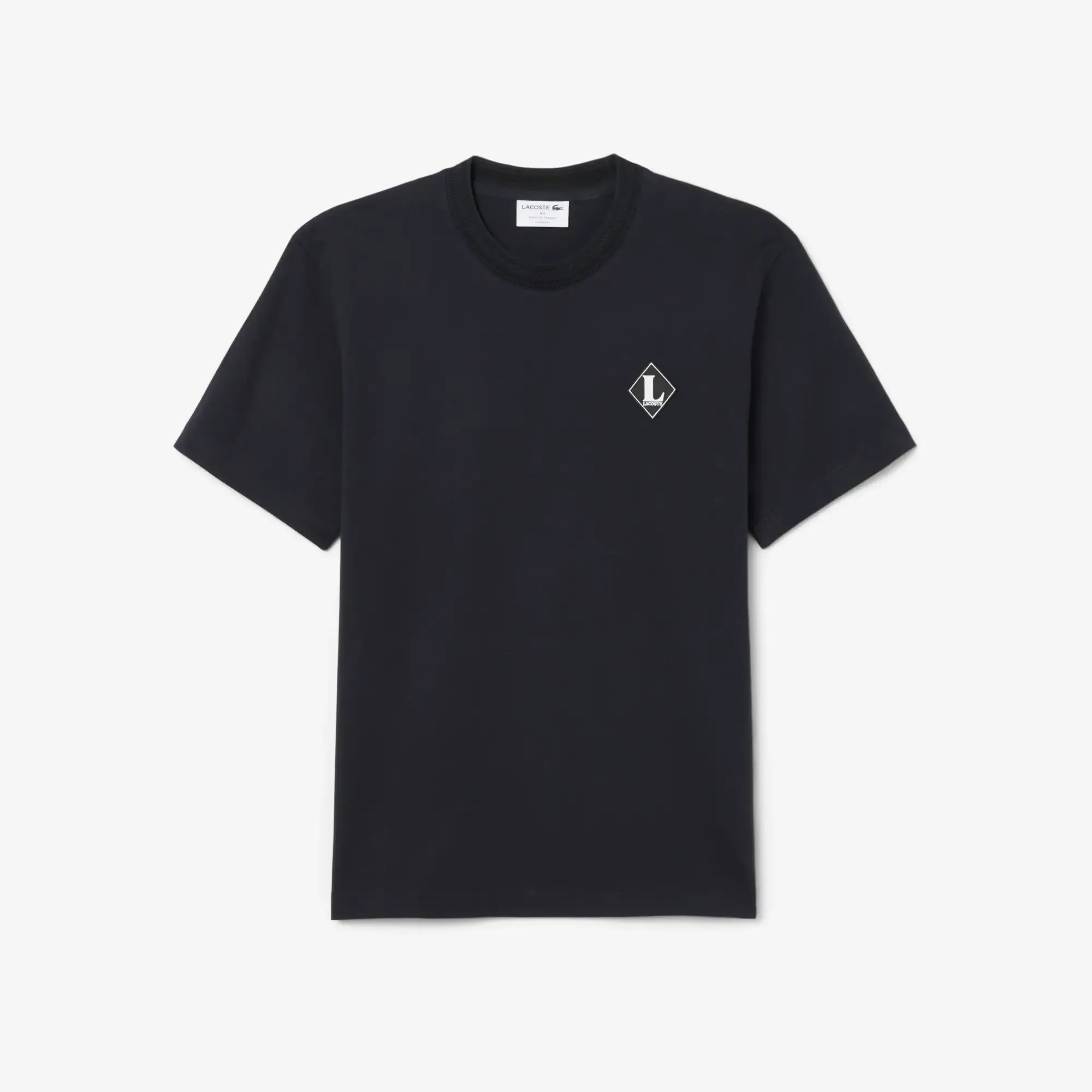 Lacoste French Made Badge Accent T-shirt - Black