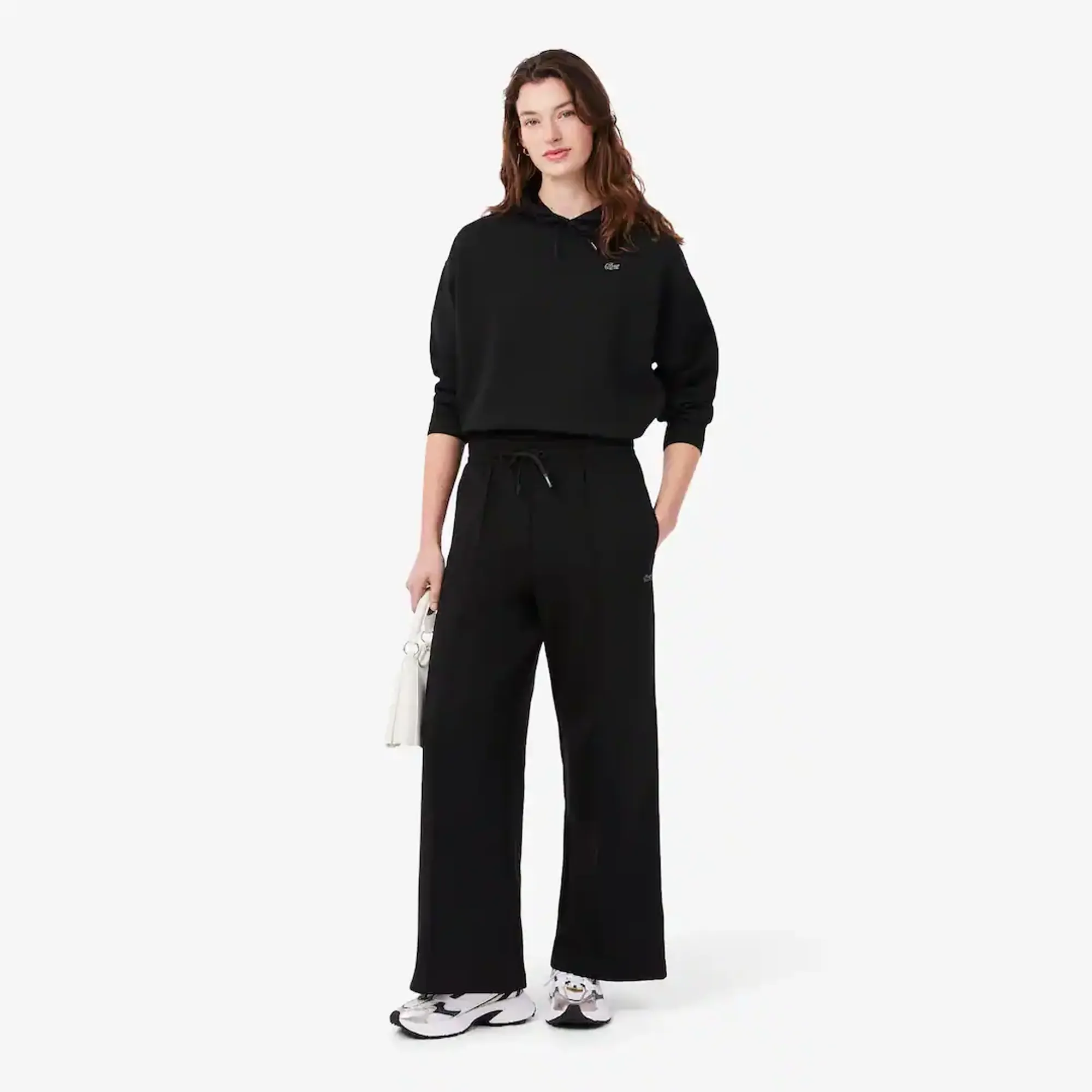 Lacoste Wide Fit Jersey Sweatpants - Noir