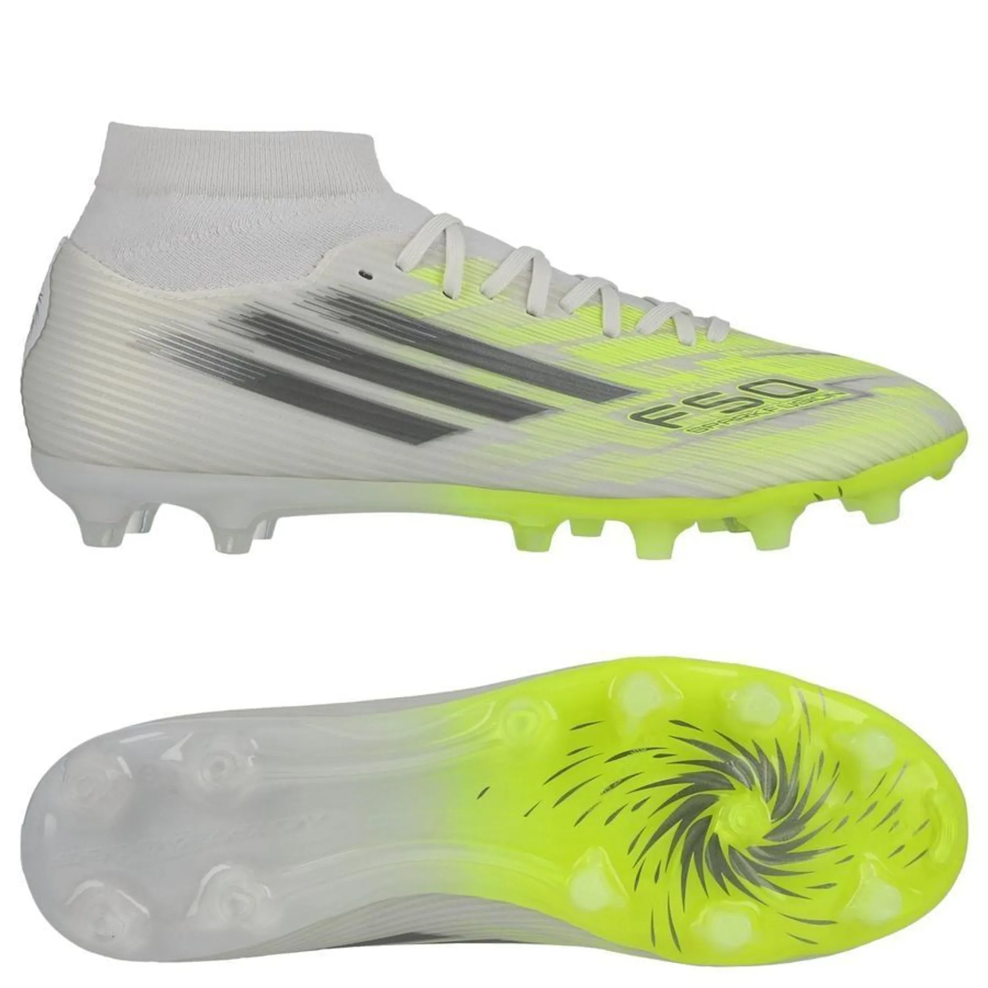 Adidas F50 Sparkfusion League Mid Cut Fg/Ag Born For Goals - ['White']