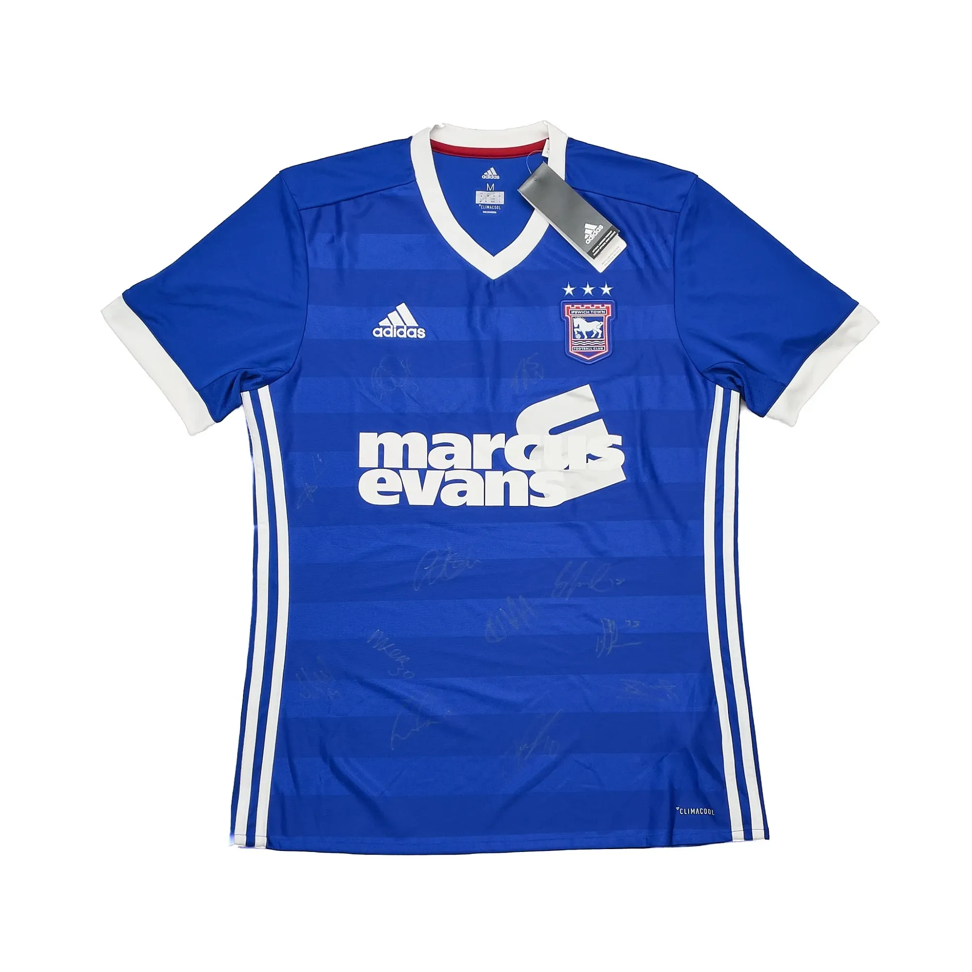 2017/18 Ipswich Town *Bnwt* Squad Signed Home Shirt (L) Adidas | Cult Kits