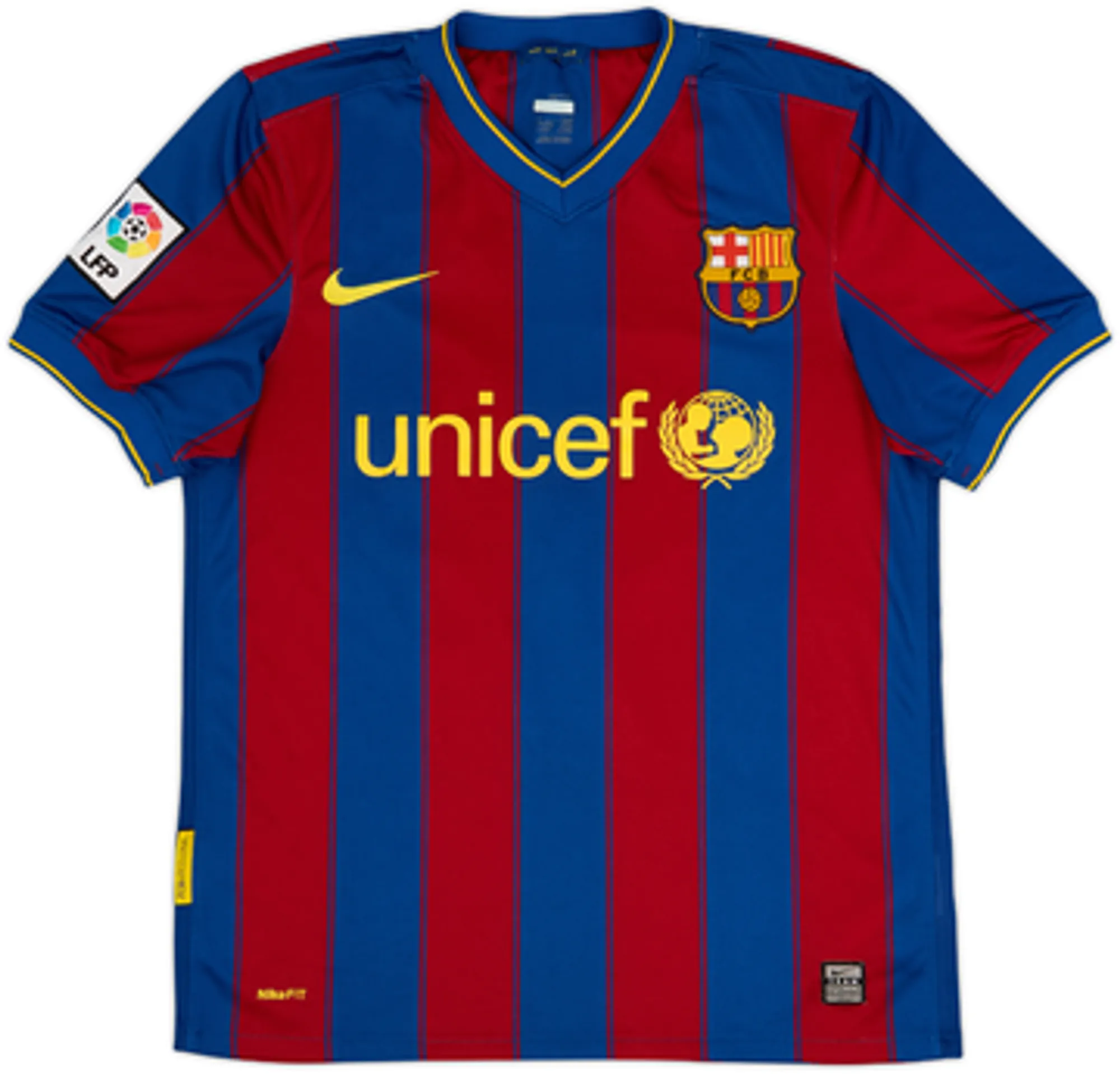 2009-10 Barcelona Home Shirt Messi #10 - 6/10 - (XL.Boys)