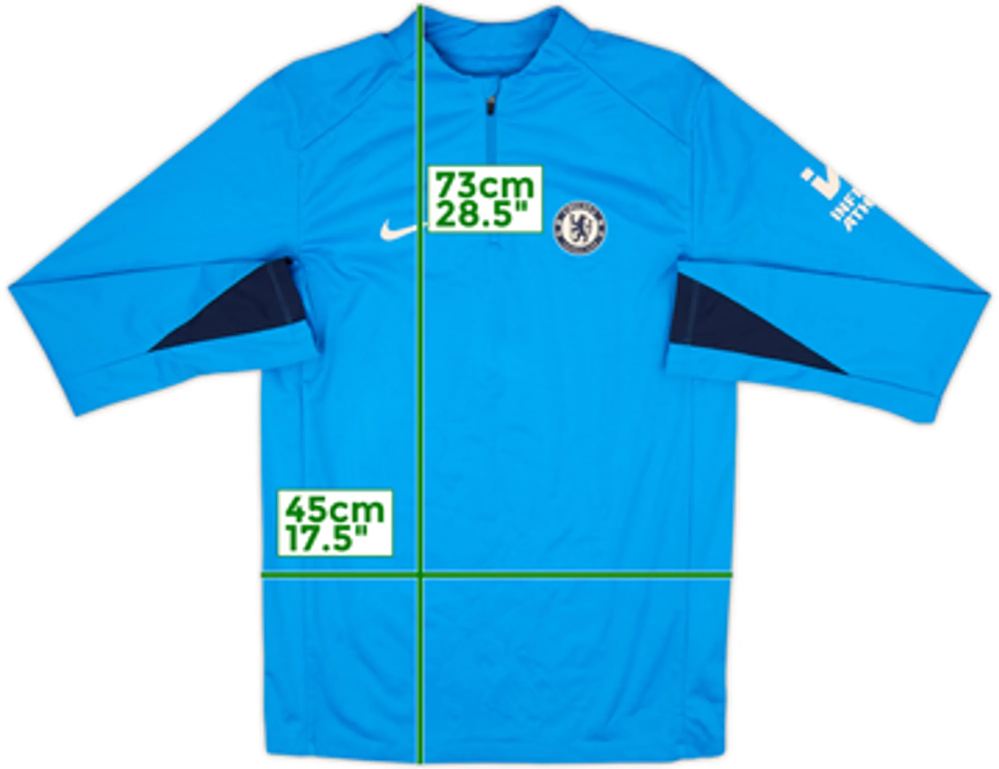 2024-25 Chelsea Nike 1/4 Zip Training Top - 8/10 - (M)