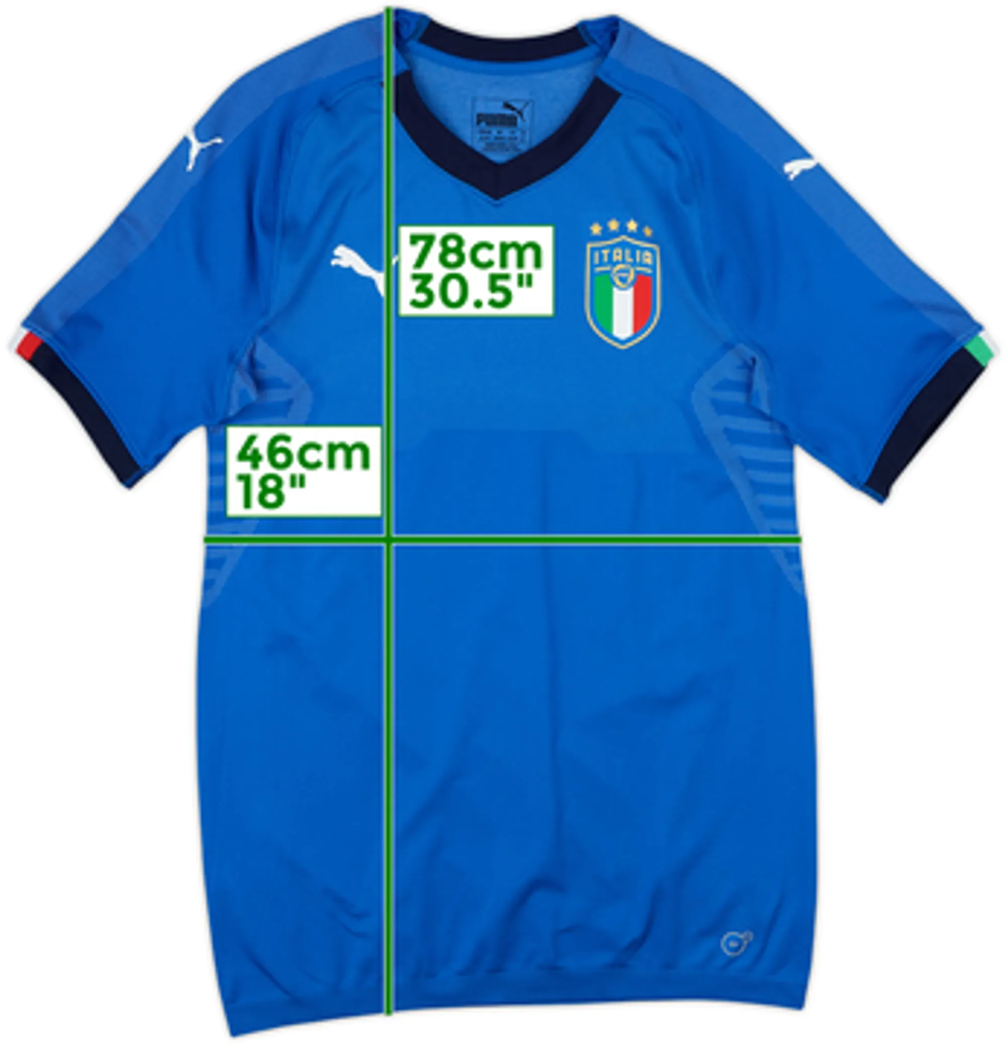 2018-19 Italy Authentic Home Shirt - 8/10 - (XL)