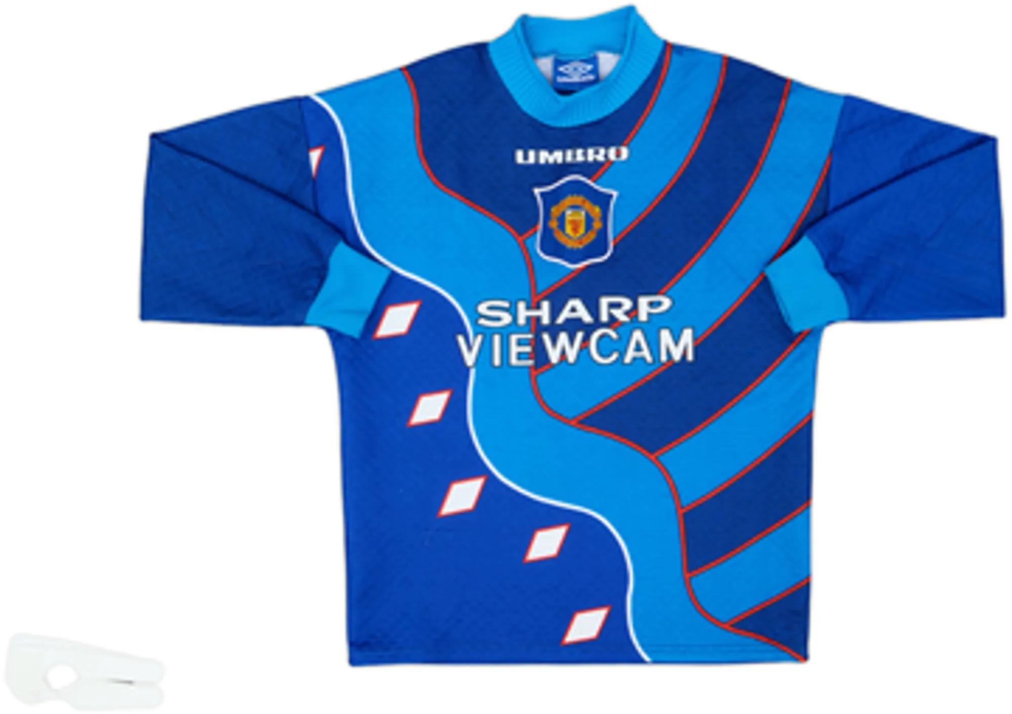 1994-97 Manchester United GK Shirt & Shorts - 8/10 - (Y)