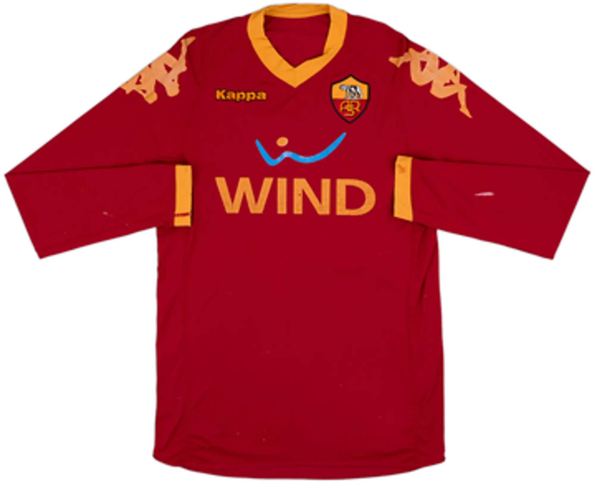 2010-11 Roma Home L/S Shirt Totti #10 - 5/10 - (L)