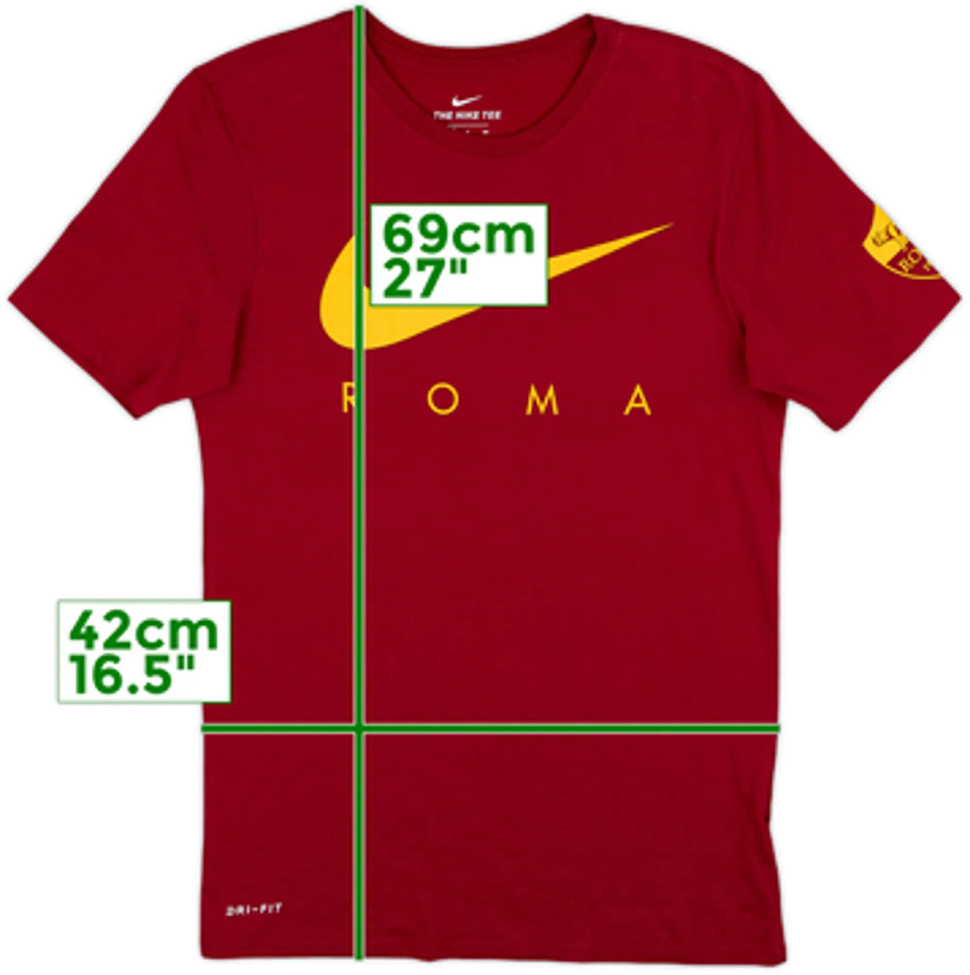 2017-18 Roma Nike Cotton Tee - 10/10 - (S)