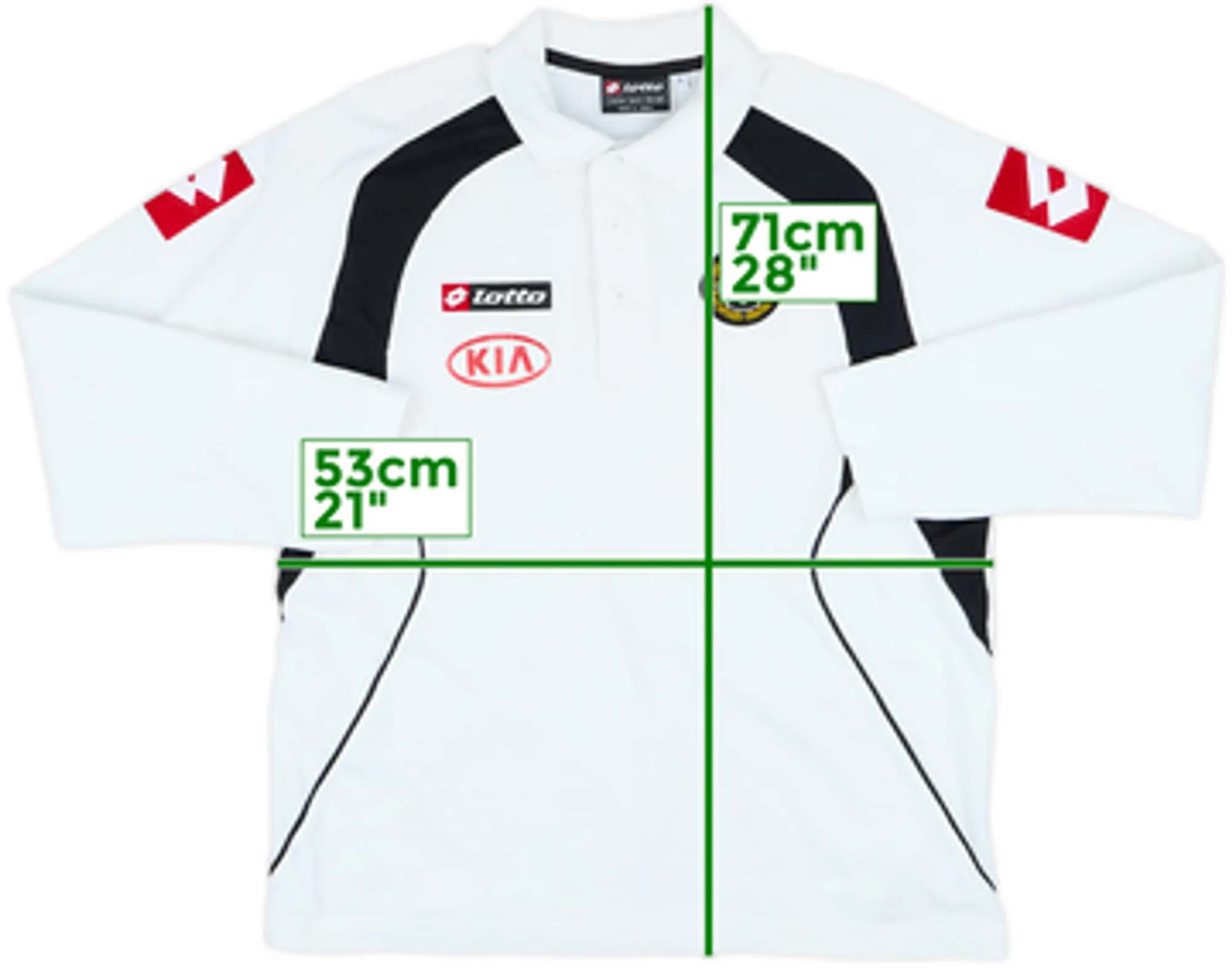 2005-06 Udinese Lotto Polo L/S Shirt - 7/10 - (L)