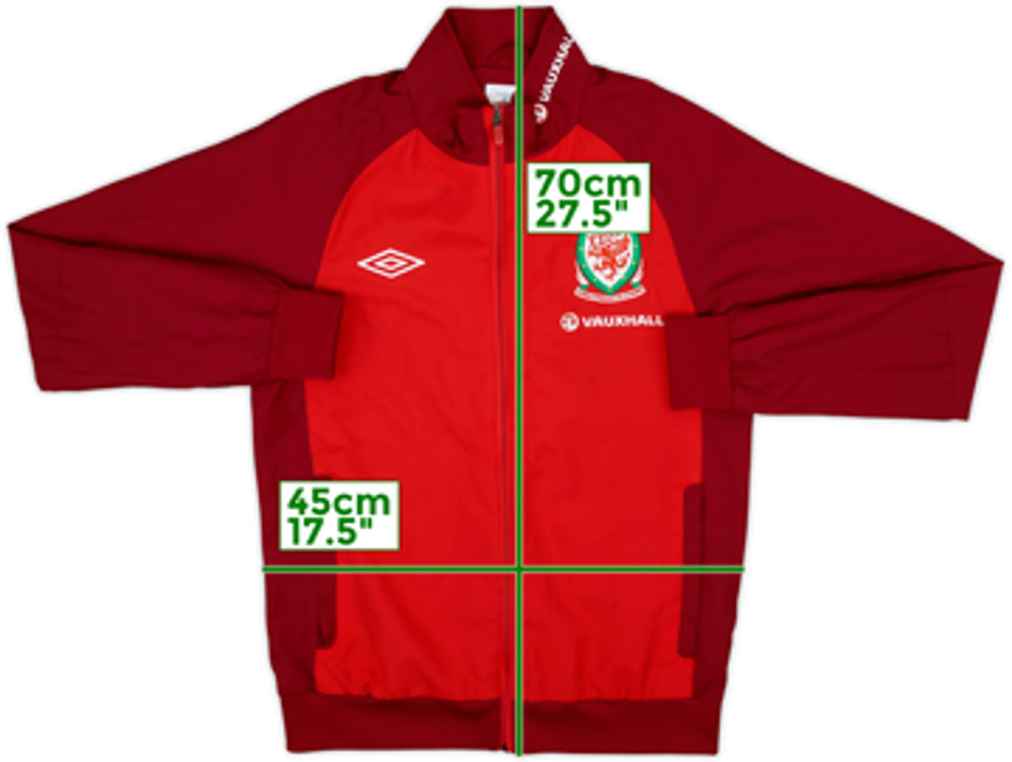 2011-12 Wales Umbro Track Jacket - 8/10 - (S)