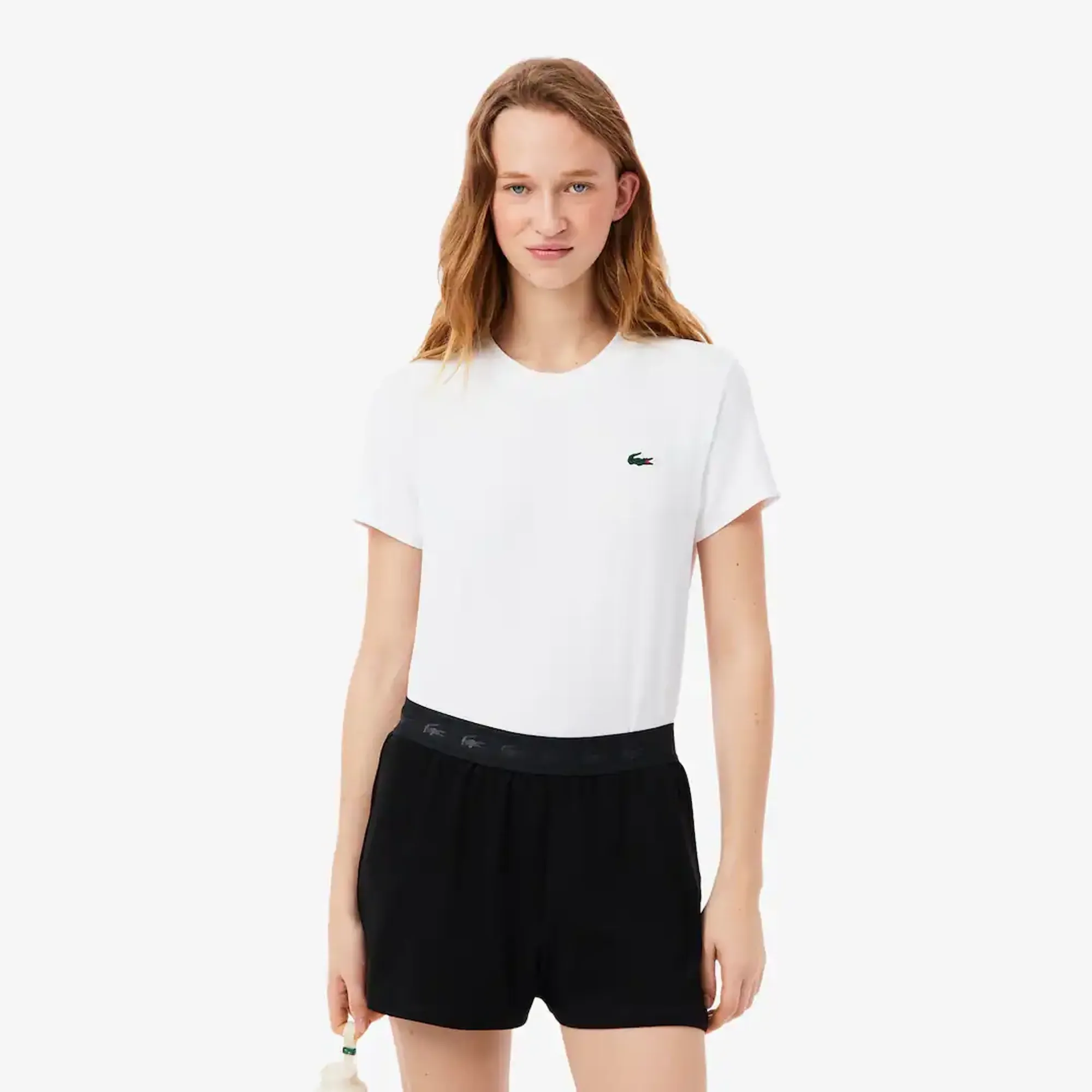 Lacoste Slim Fit Ultra Dry Stretch Sport T-shirt - White