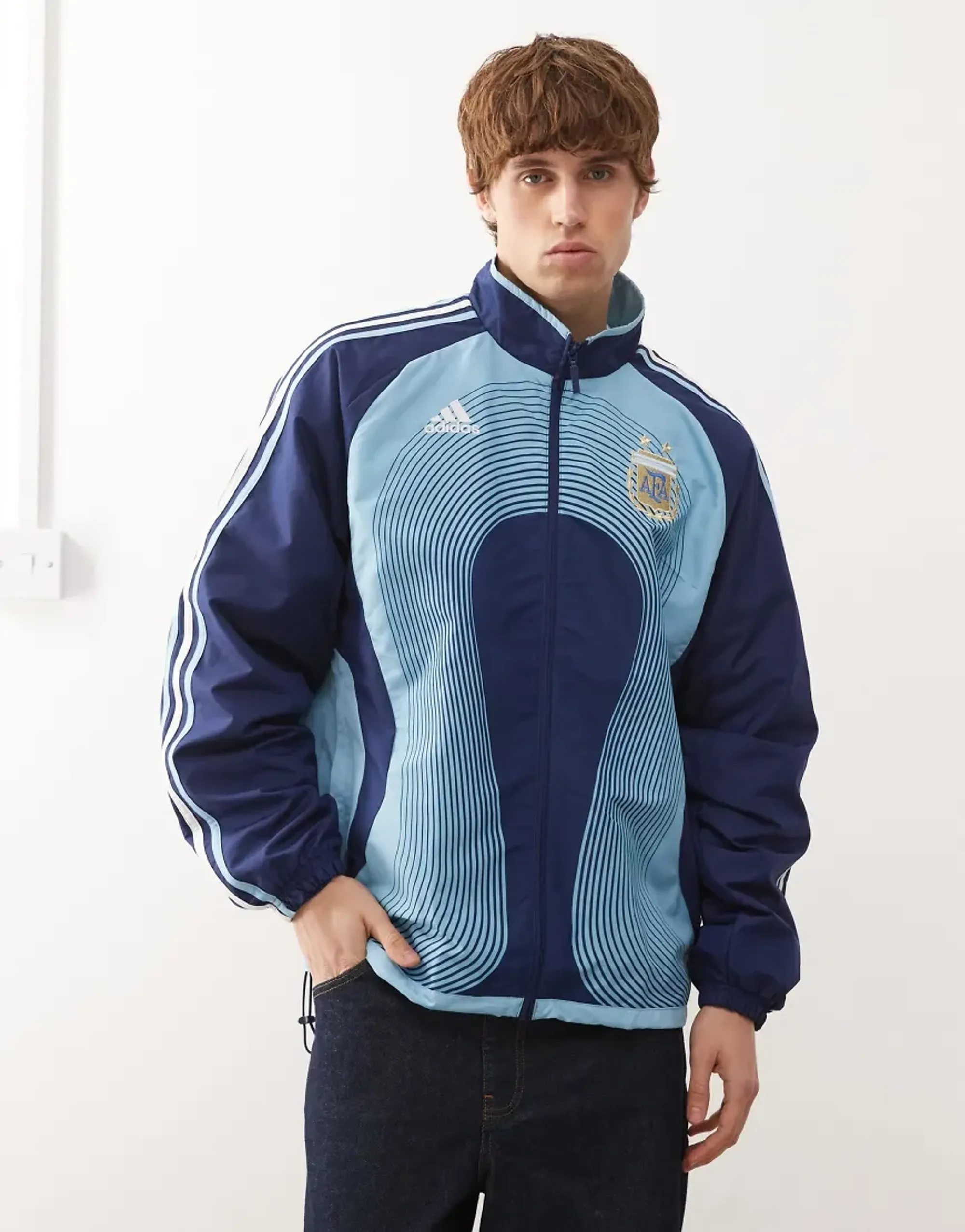 adidas Argentina Away Track Top 2006 - Blue - Mens