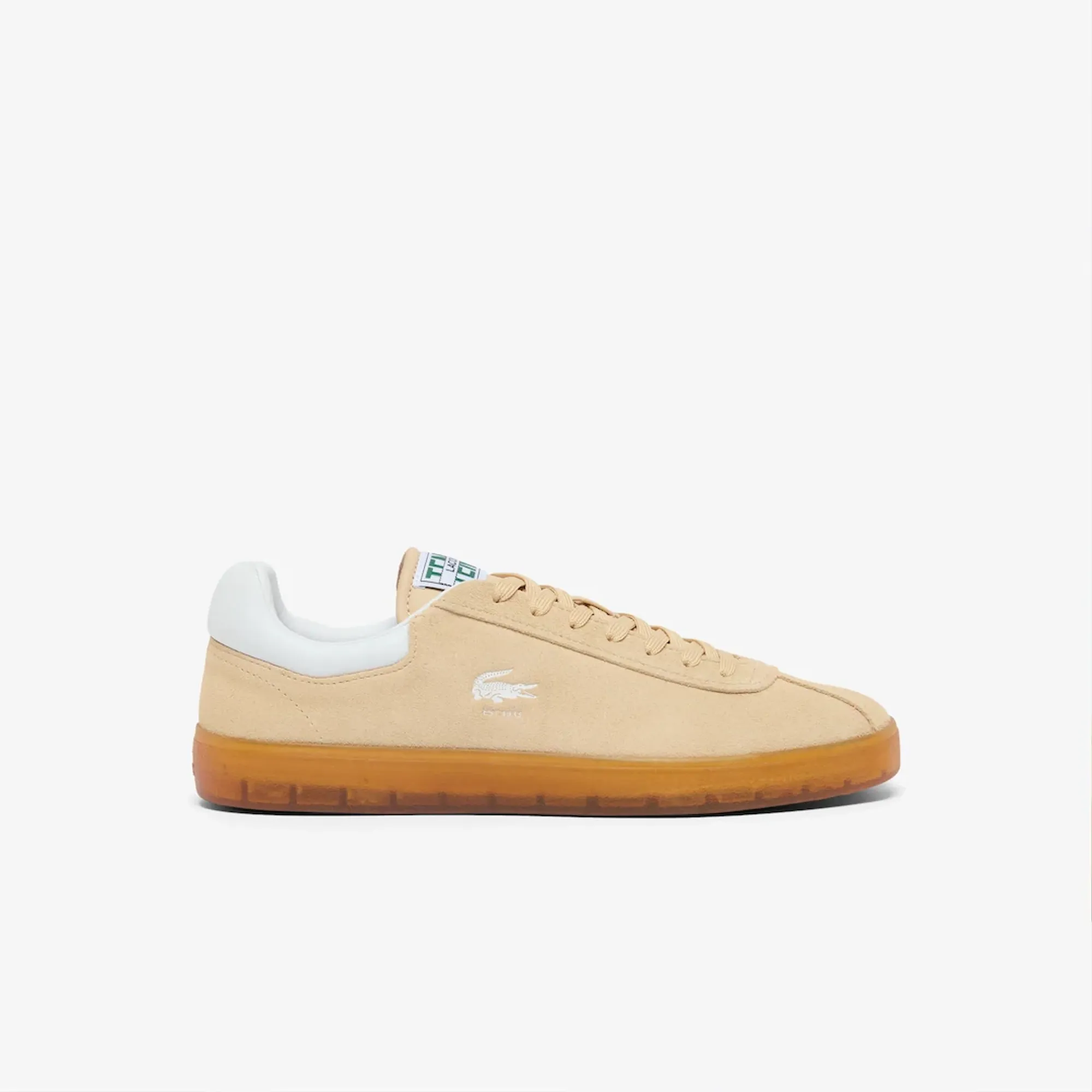 Lacoste Men's Baseshot Suede Sneakers - Natural / Gum