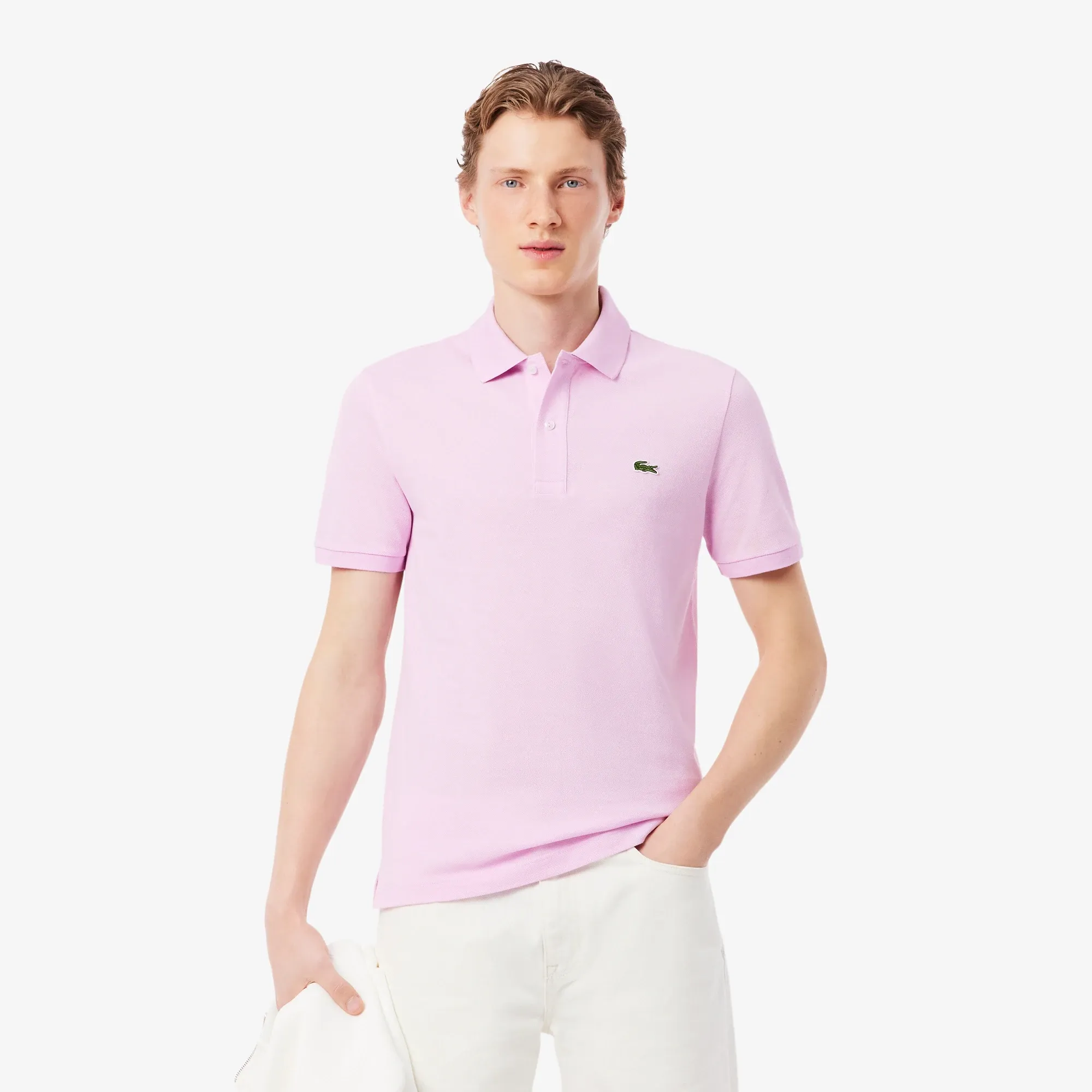 Lacoste Slim Fit L.12.12 Original Polo Shirt - Pink