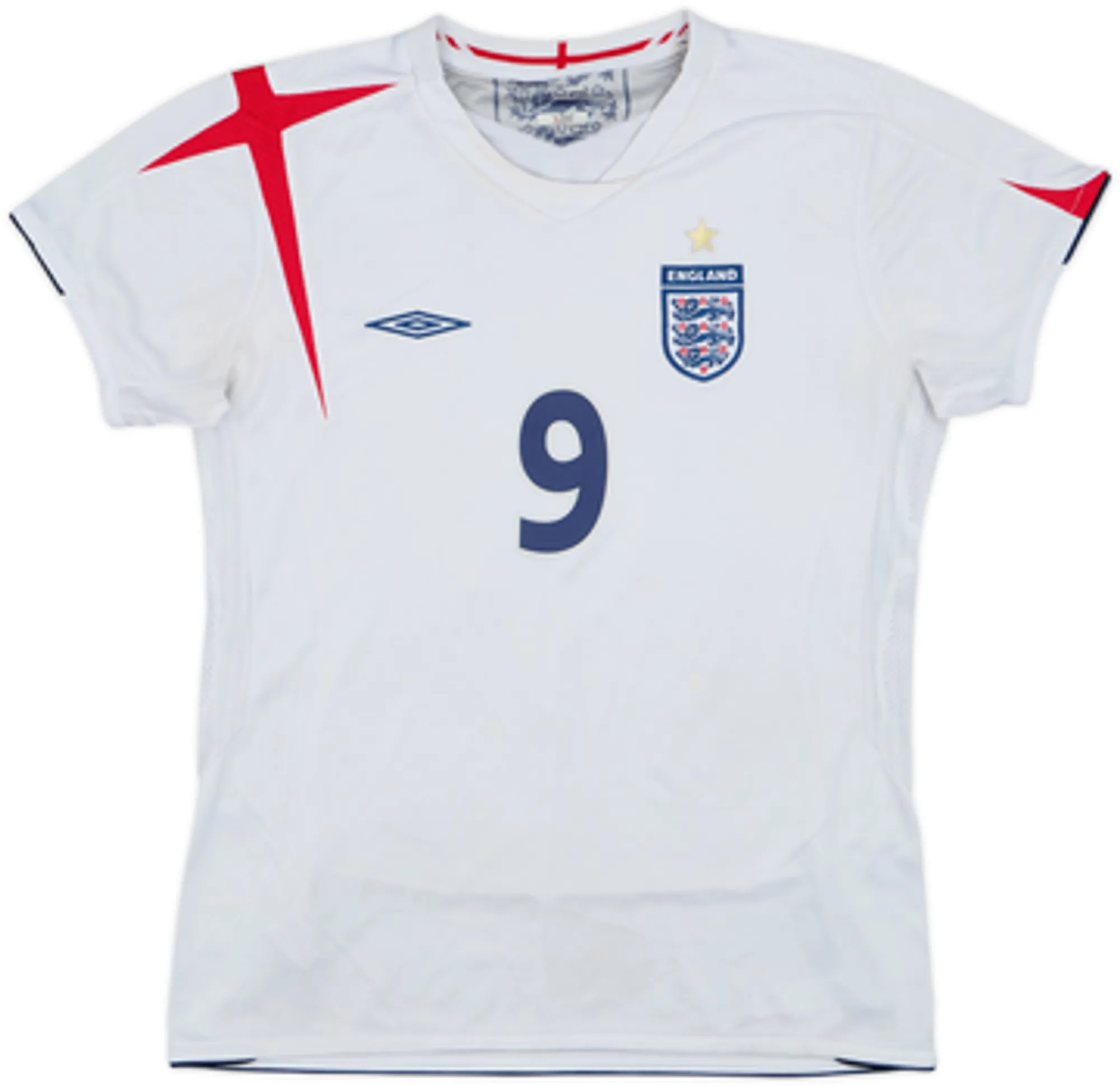 2005-07 England Home Shirt Rooney #9 - 5/10 - (Women's S)