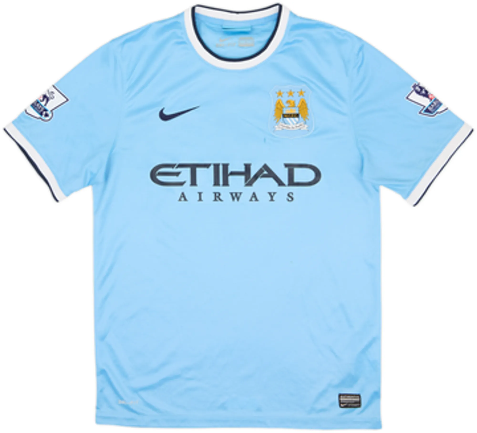 2013-14 Manchester City Home Shirt Toure Yaya #42 - 7/10 - (L)