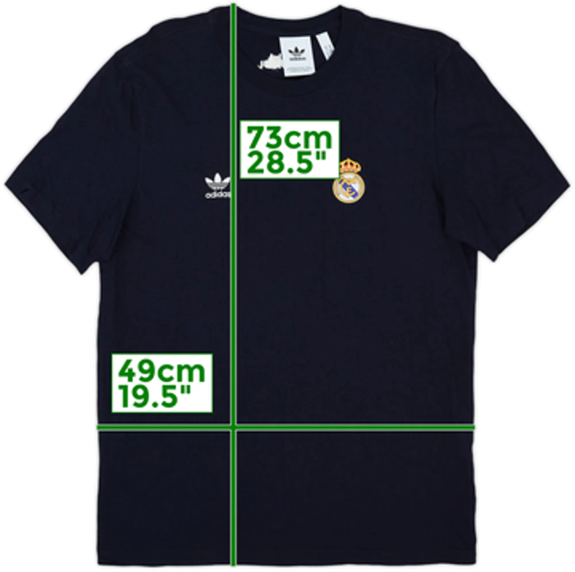 2023-24 Real Madrid adidas Cotton Tee - 9/10 - (M)