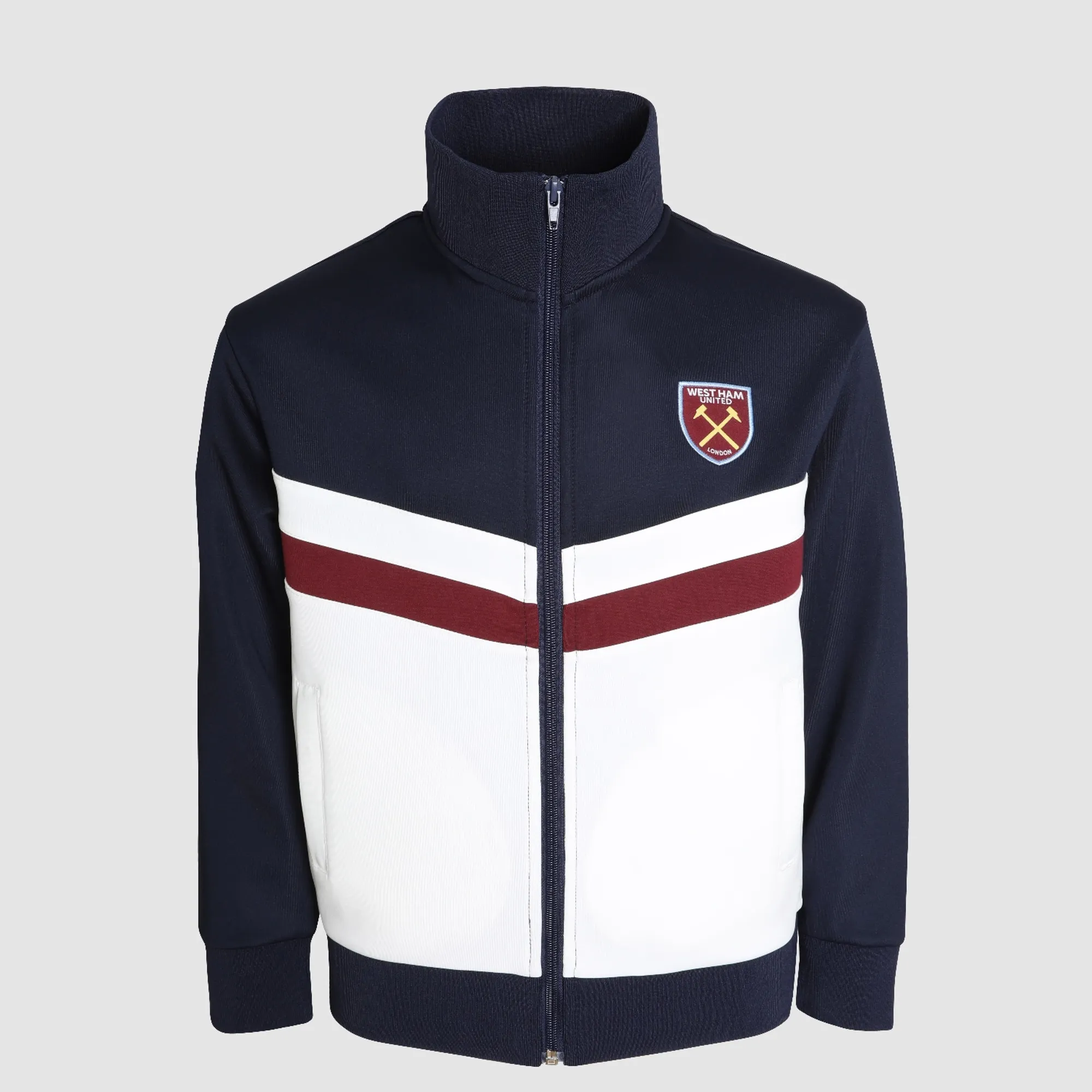 West Ham Junior Navy Chevron Track Jacket
