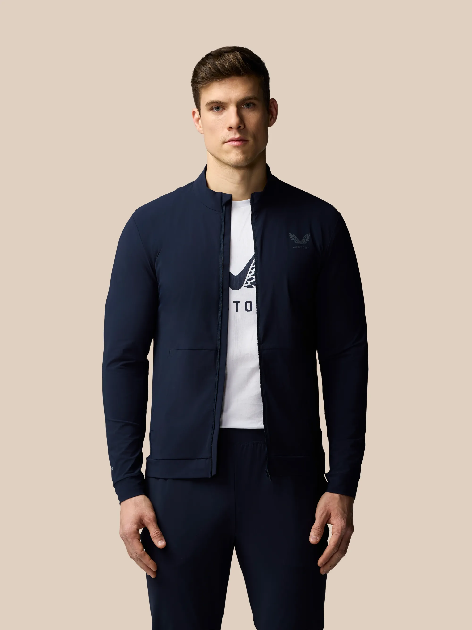 Castore Men’s Flex Long Sleeve Tech Training Jacket - Navy
