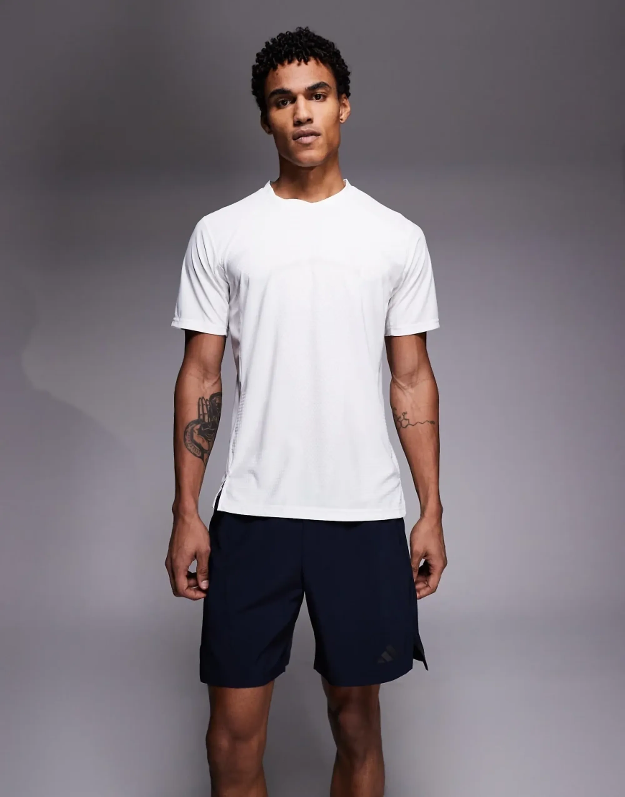 Adidas Training Power D4t Shorts In Dark Navy