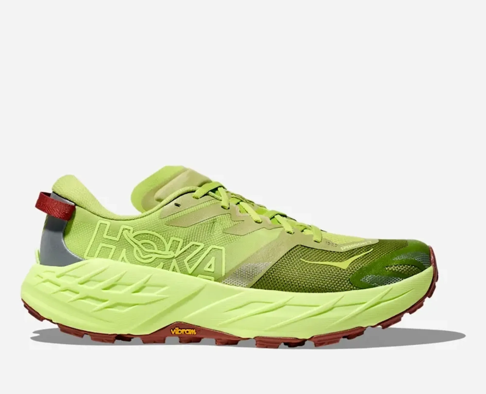 Hoka Men's Speedgoat 7 Trail Shoes In Kiwi/Neon Yuzu