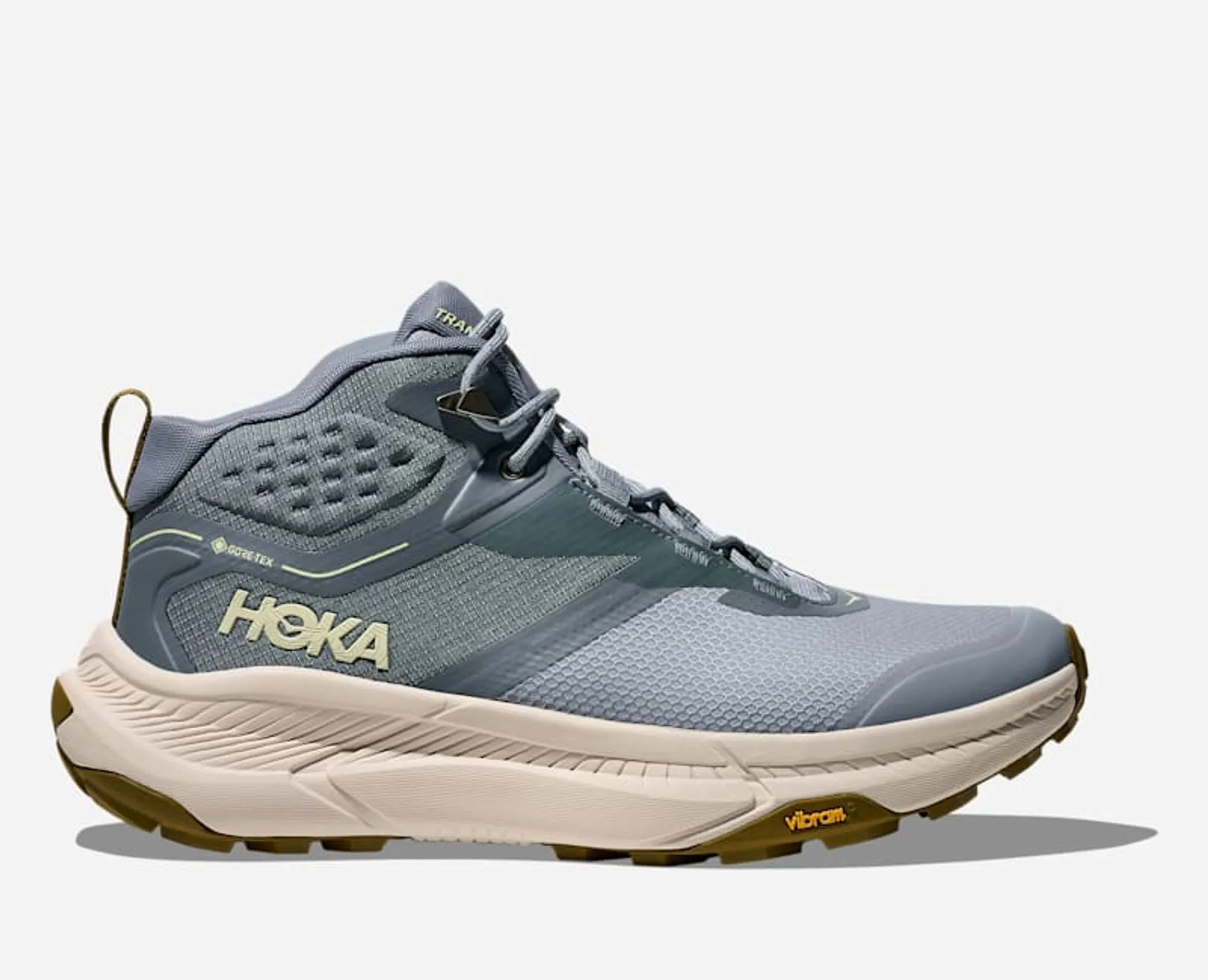 Hoka Men's Transport Hike Gore-Tex Hiking Shoes In Slate Blue/Stucco