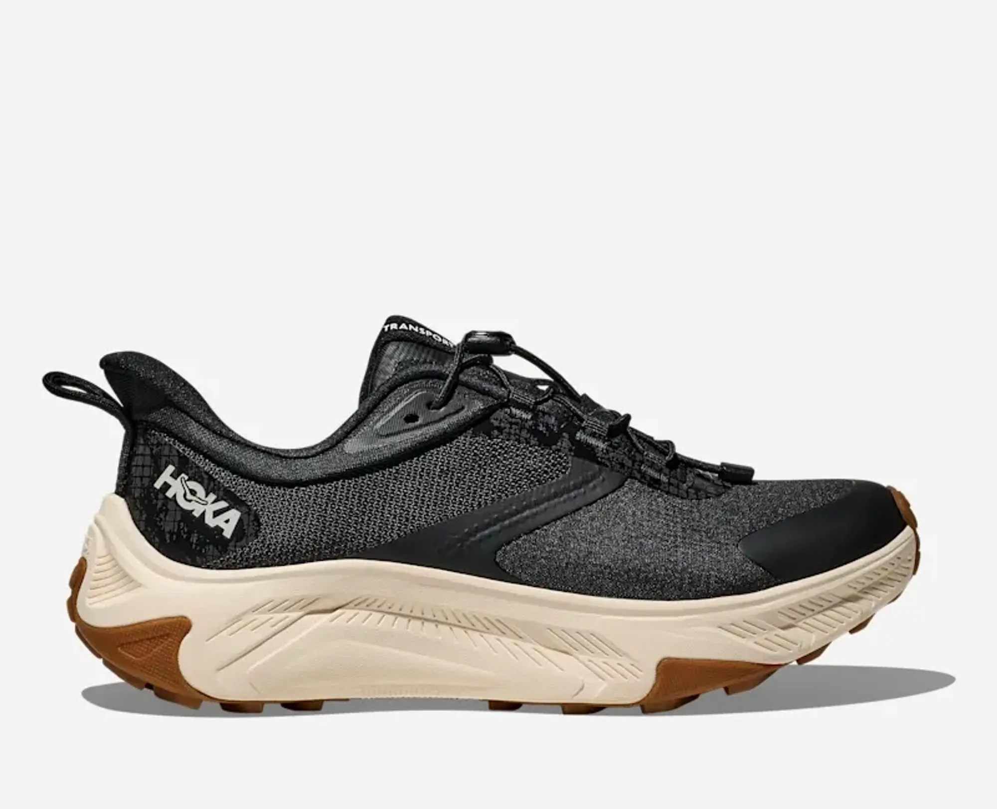 Hoka Women's Transport 2 Hiking Shoes In Black/Alabaster