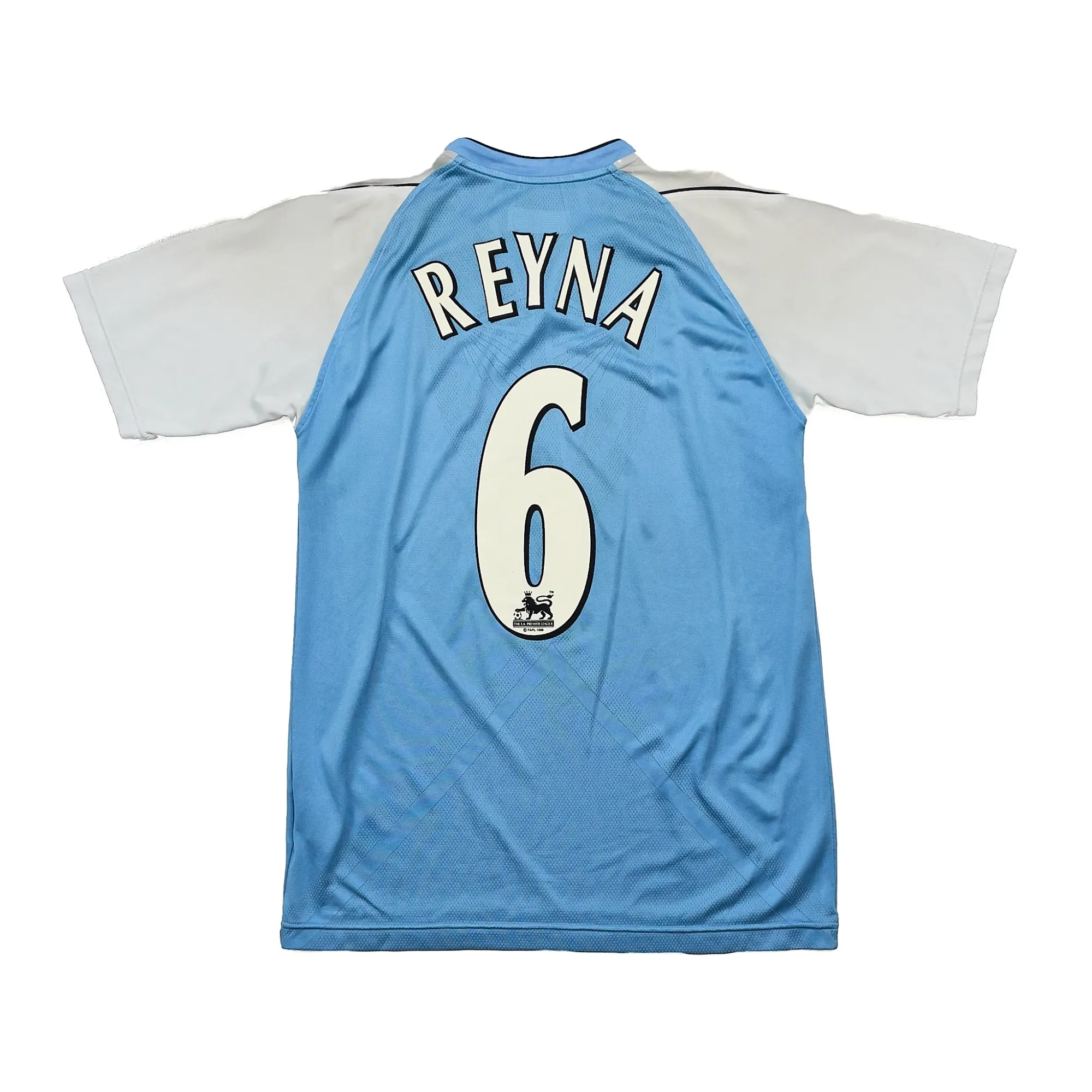 2006/07 Manchester City Reyna #6 Home Shirt (M) Reebok | Cult Kits