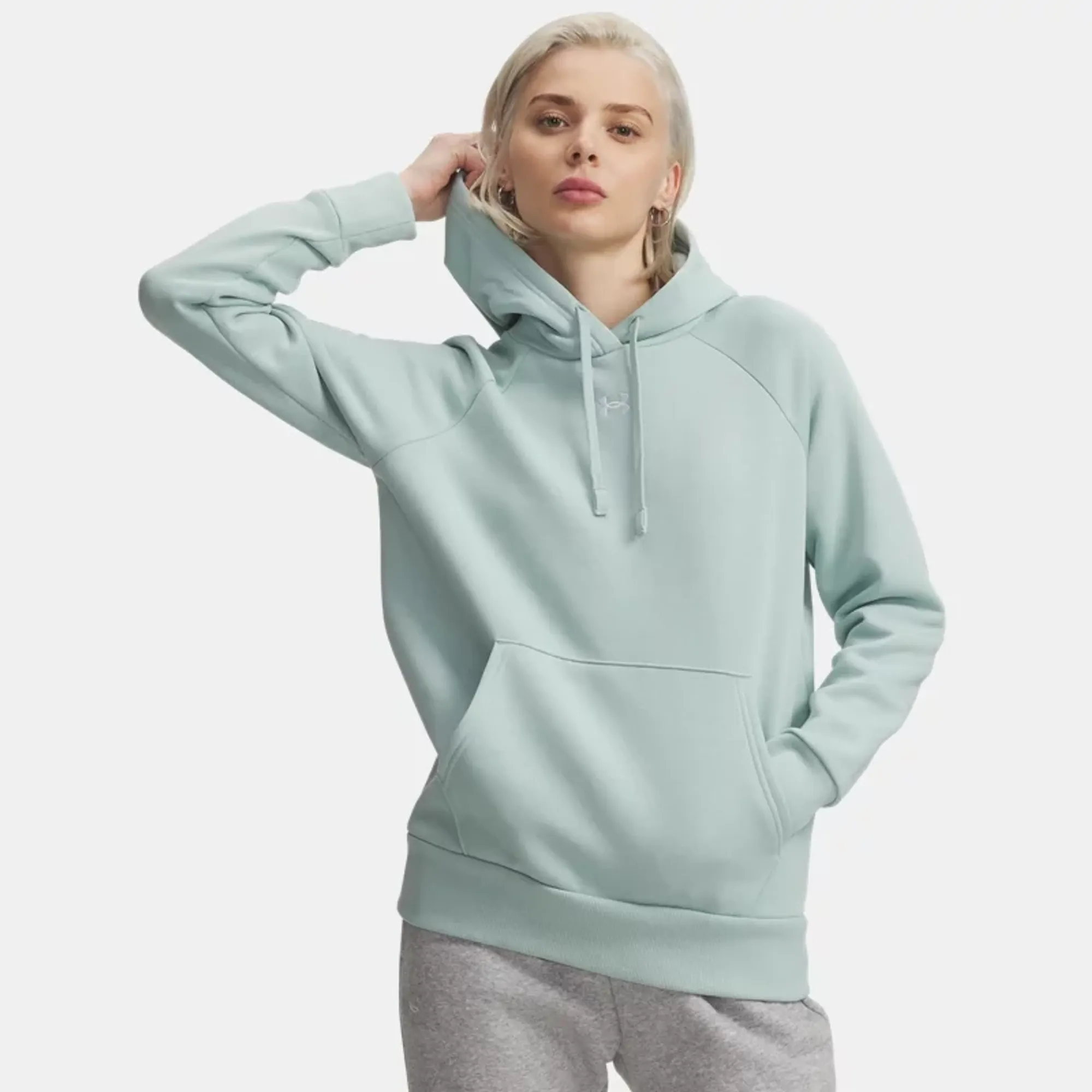 Under Armour  Rival Fleece Women's Hoodie Enamel Blue / White L