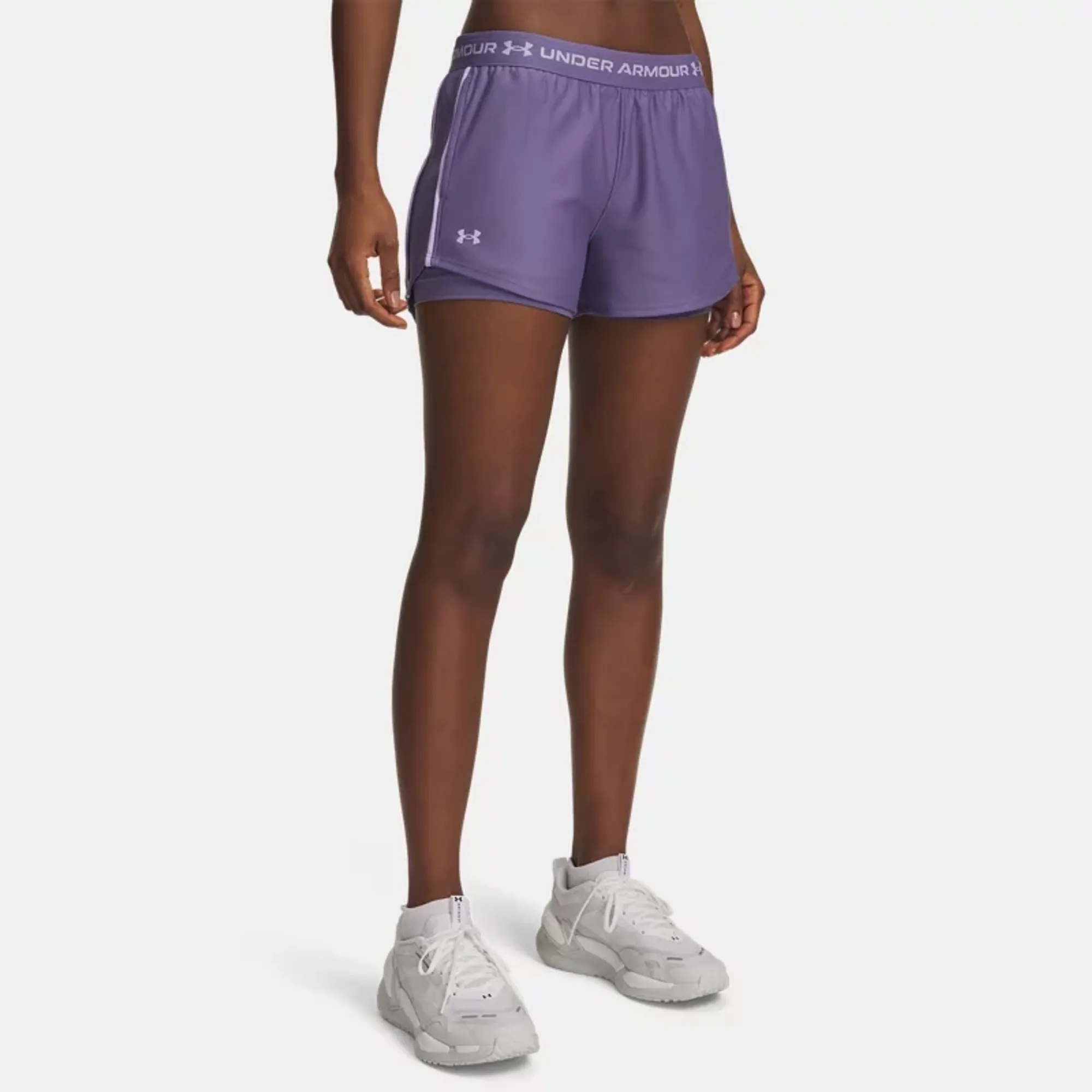 Under Armour  Tech™ Play Up Women's 2-in-1 Shorts Purple Luxe / Purple Luxe / Purple Crest L