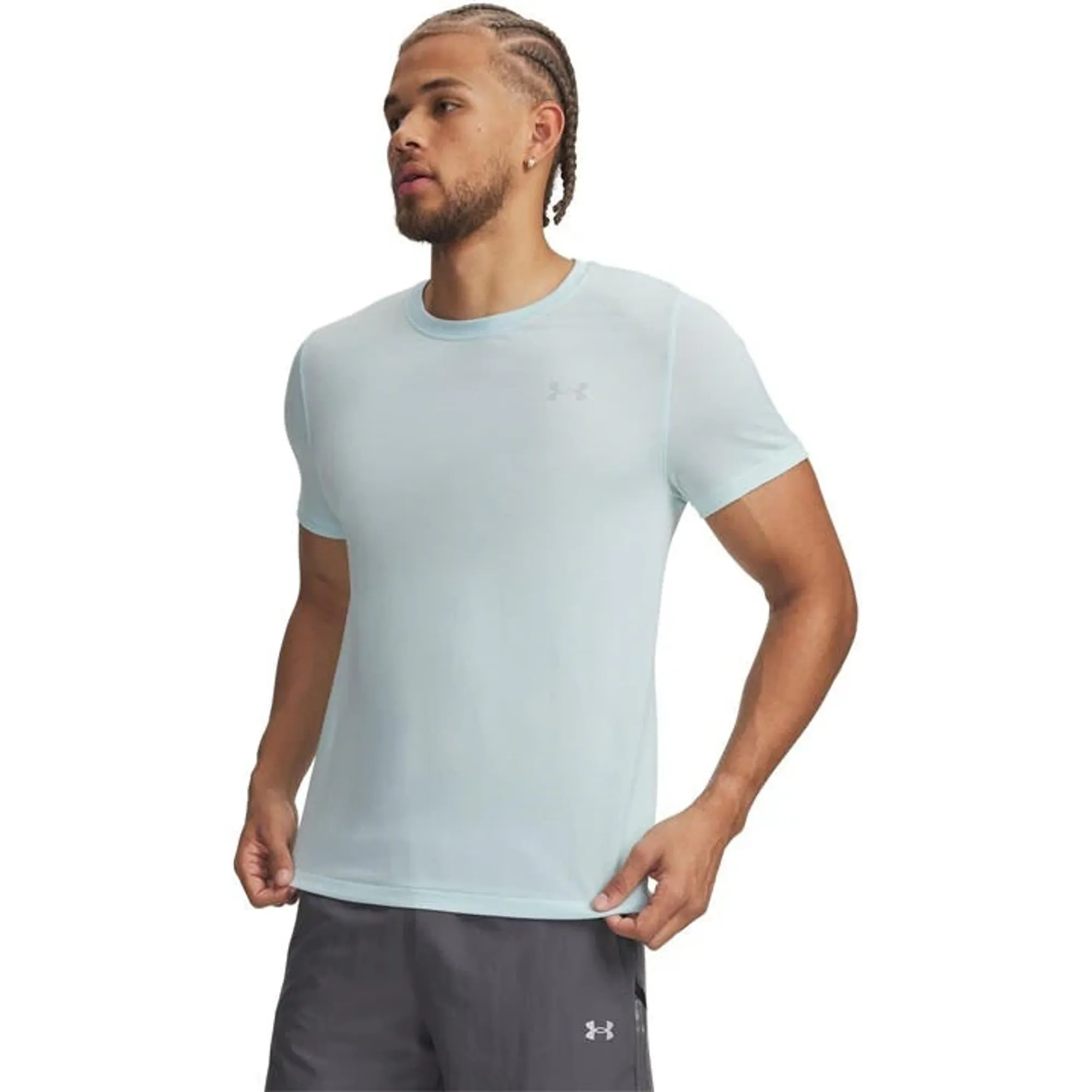 Under Armour  Wool Run Men's Short Sleeve Refresh Mint / Reflective L