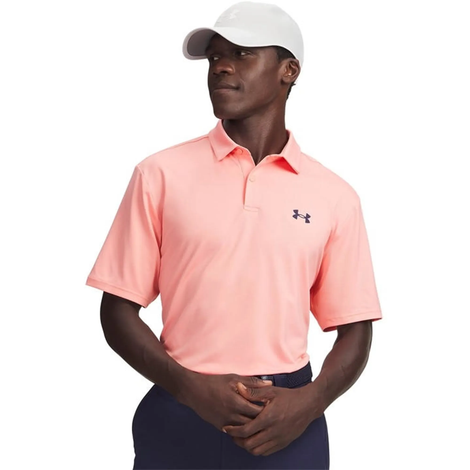 Under Armour  Matchplay Men's Polo Posh Pink / Midnight Navy M