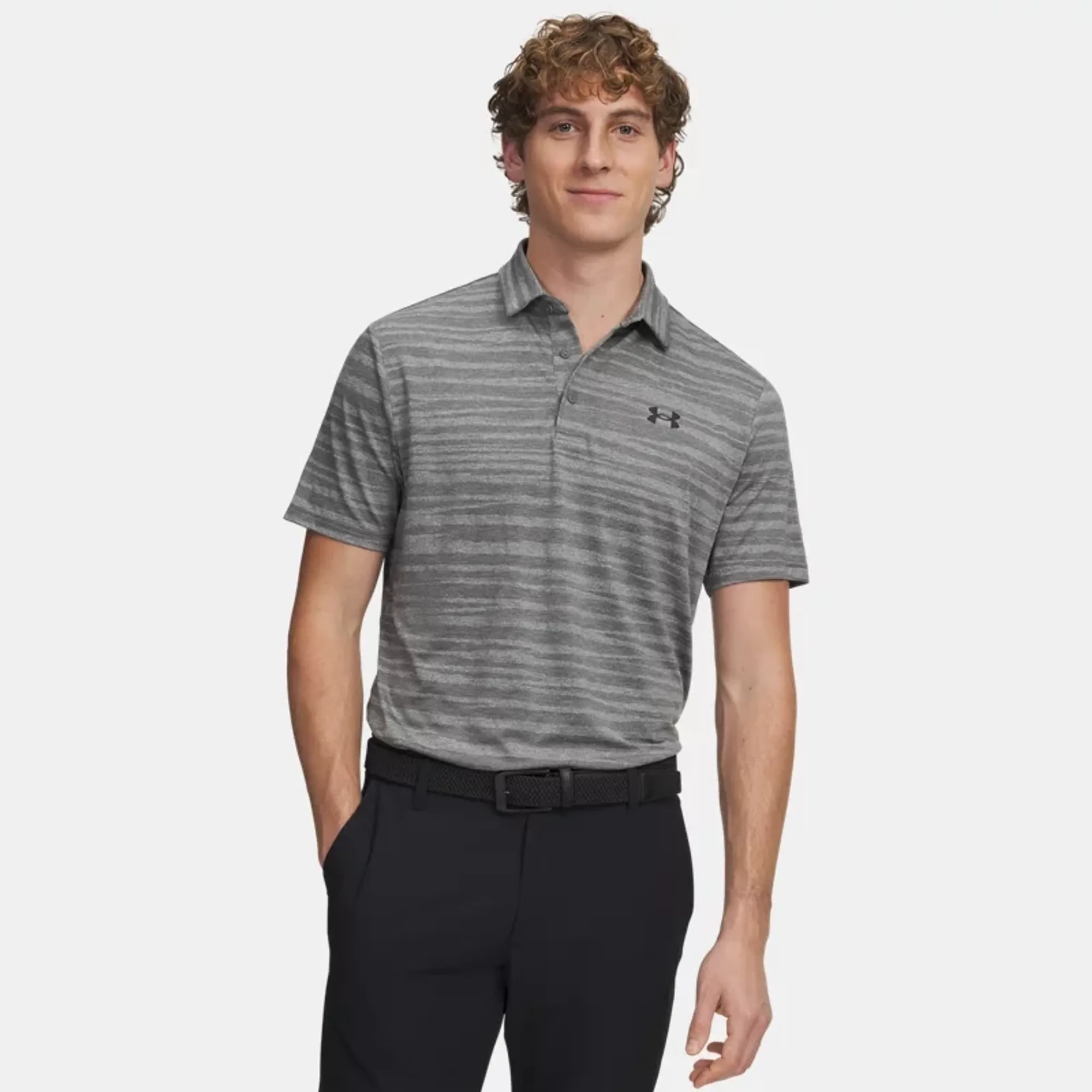 Under Armour  Playoff Jacq Under Armour rd Men's Polo Clay Green / Titanium / Black L
