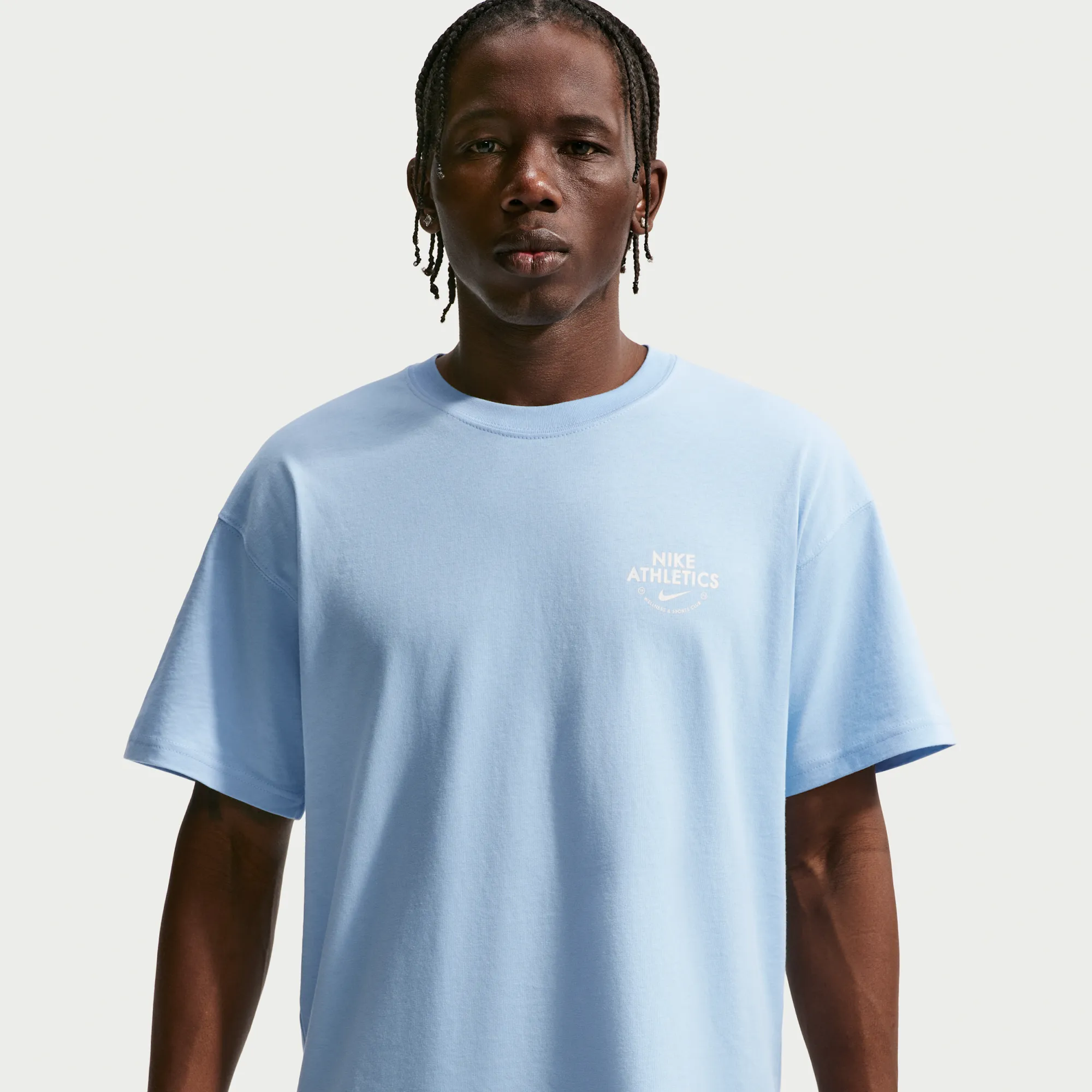 Nike Men's T-Shirt - Blue - Cotton