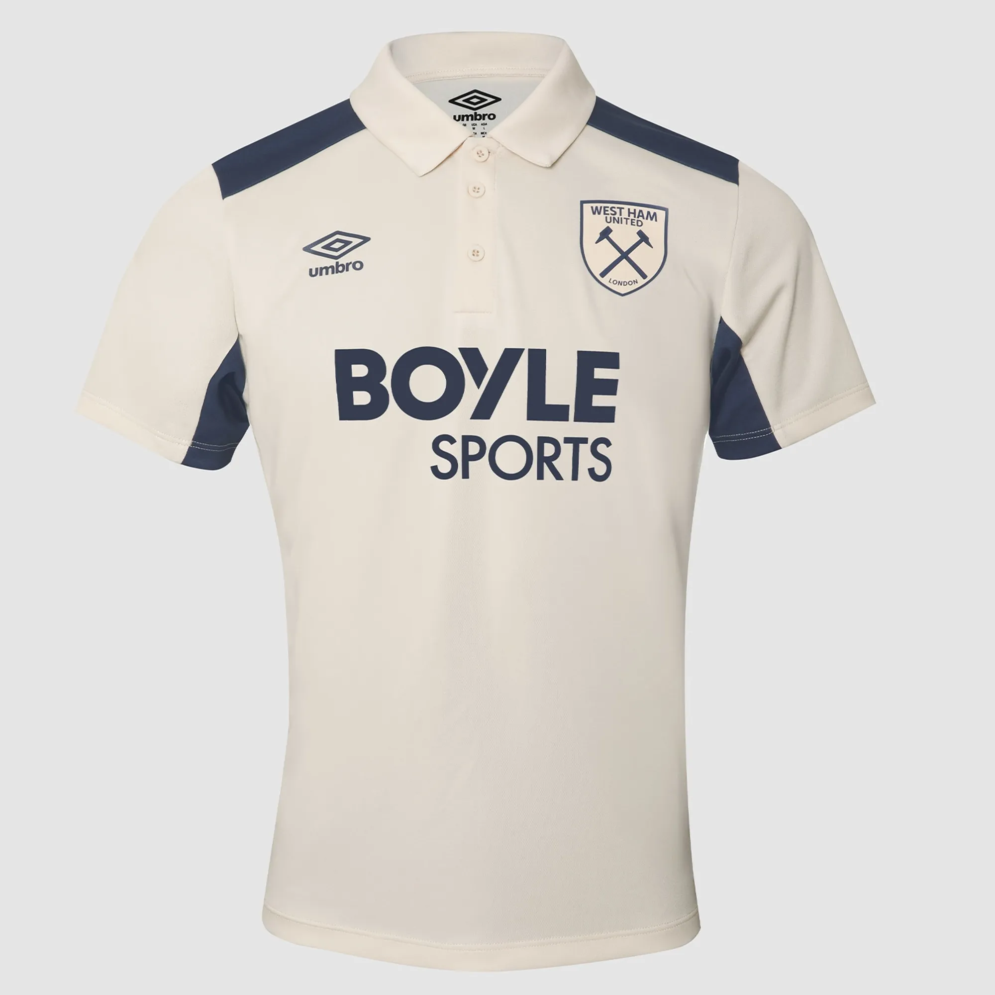 West Ham 25/26 Adults Ecru Polypolo