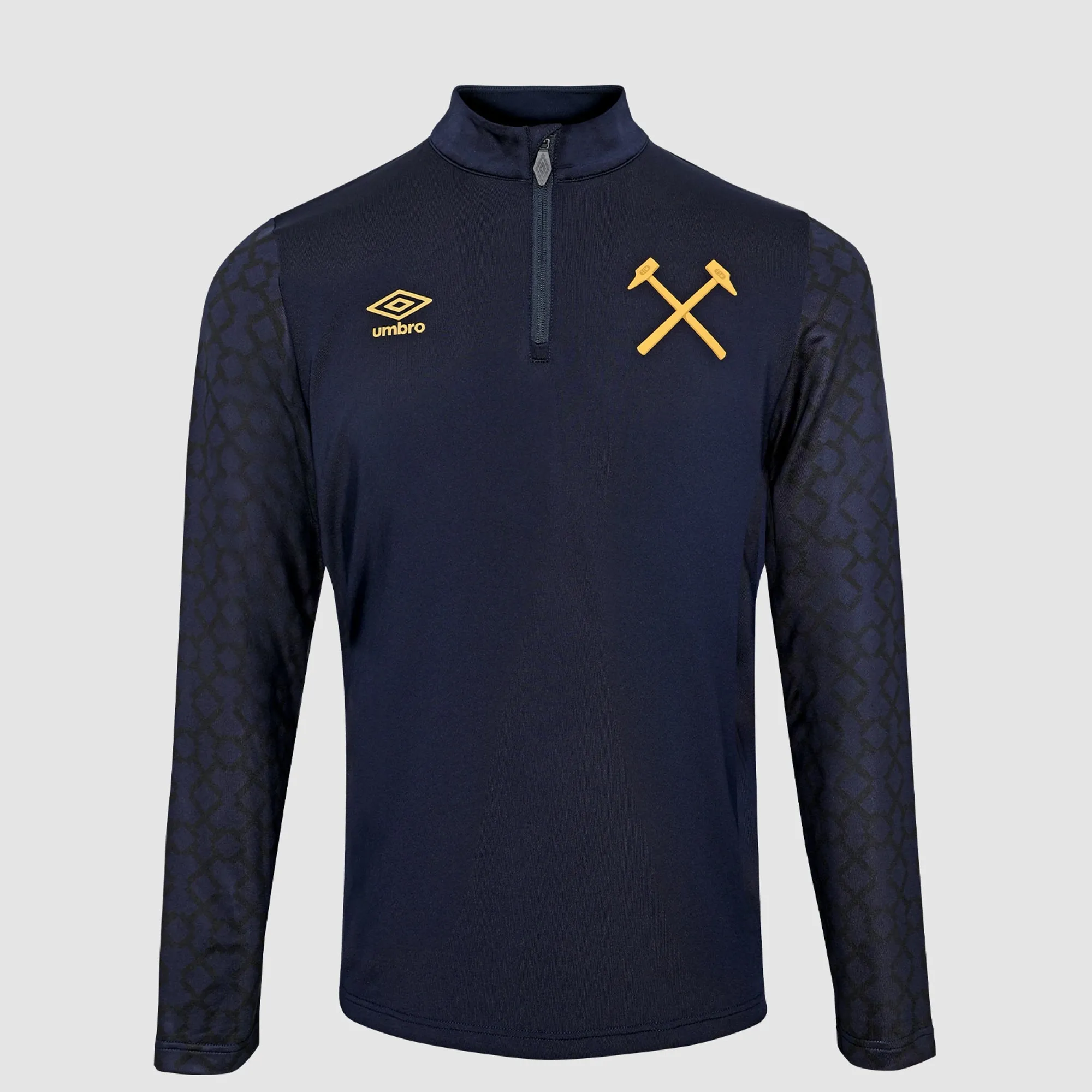 West Ham 25/26 Junior Navy Pre-Match Midlayer Top