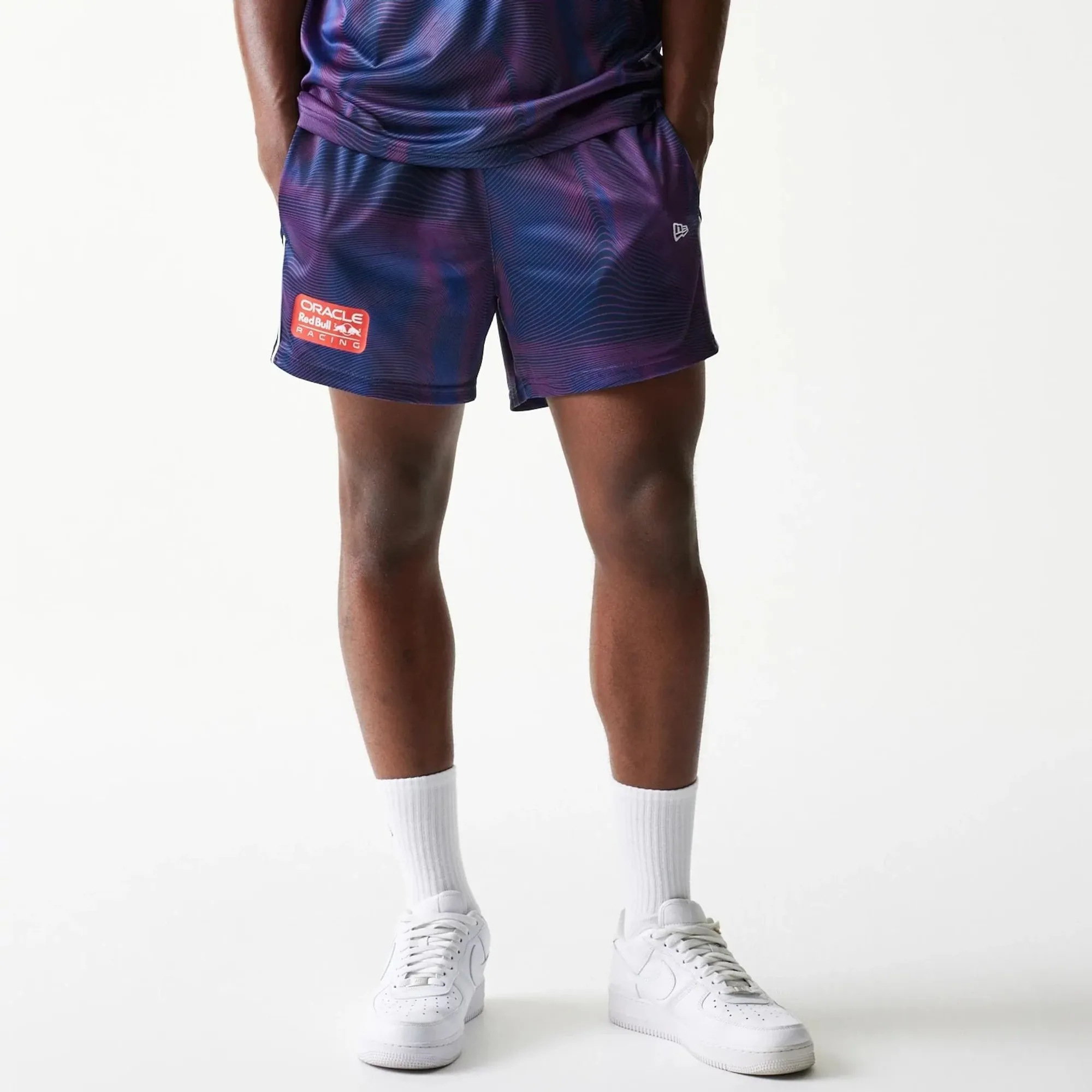 Red Bull Racing All Over Print Dark Blue Football Shorts New Era Cap adult unisex