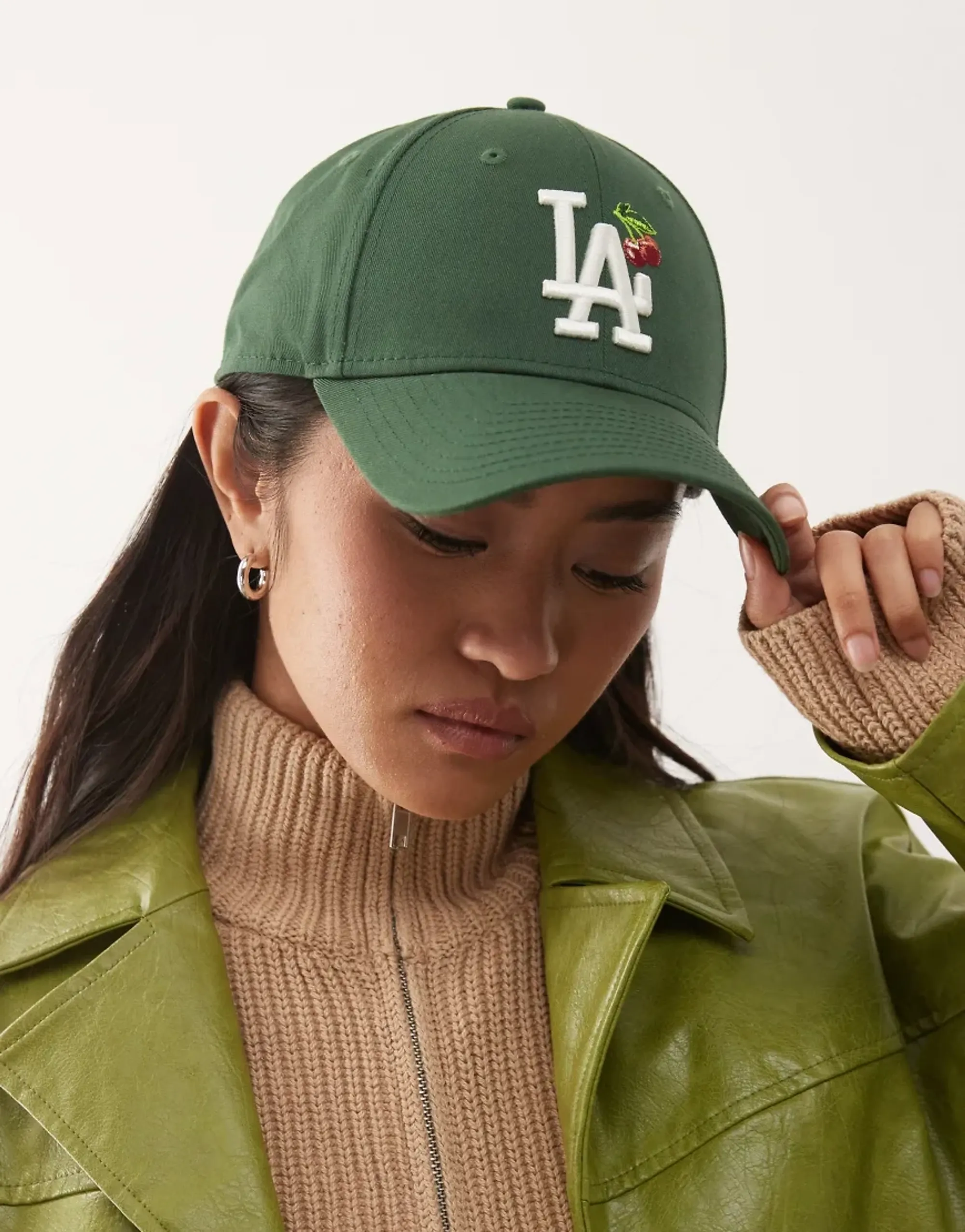 New Era Cap New Era La Dodgers 9Forty Womens Cap With Fruit Icon In Dark Green
