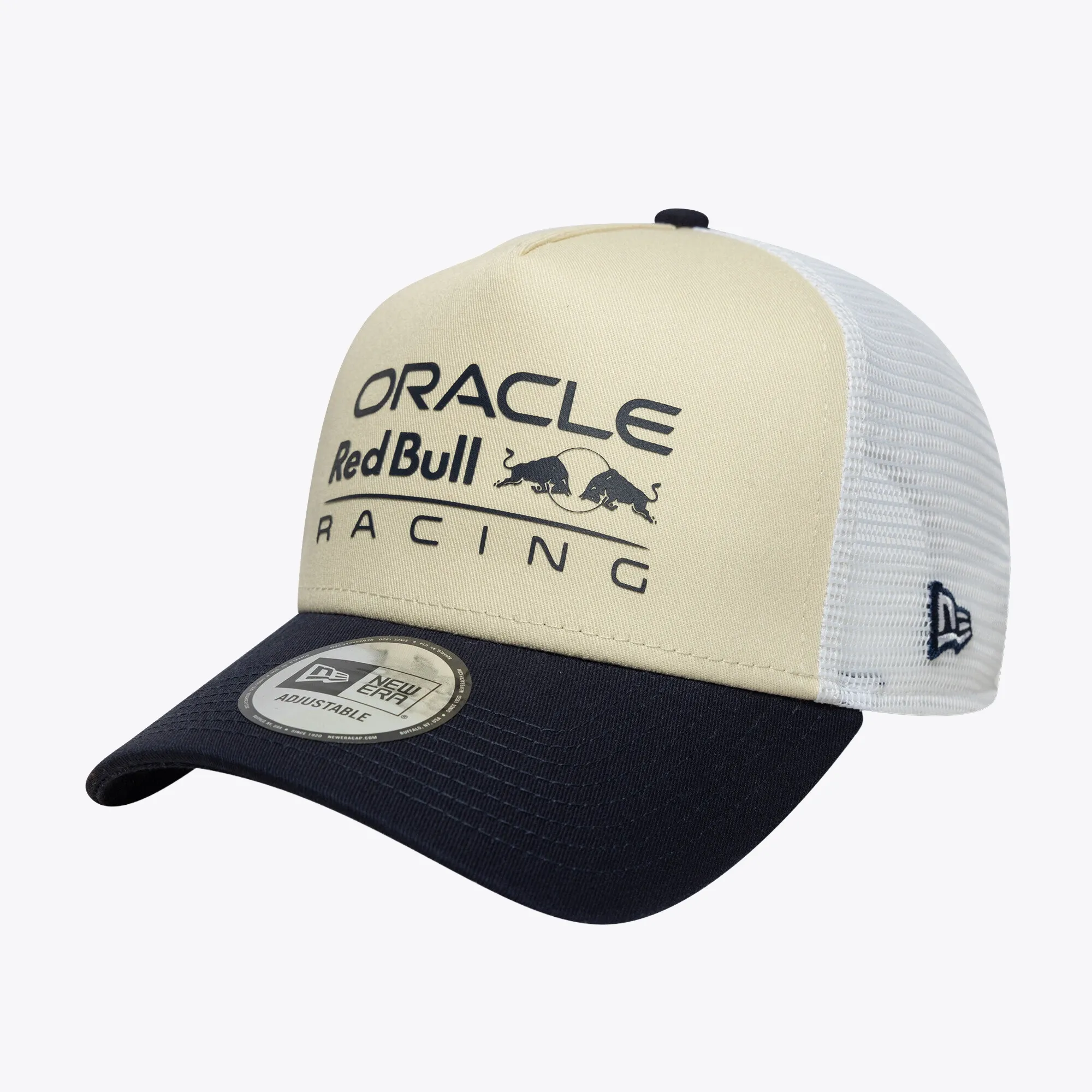 Red Bull Racing Cream 9FORTY A-Frame Trucker Cap New Era Cap adult unisex