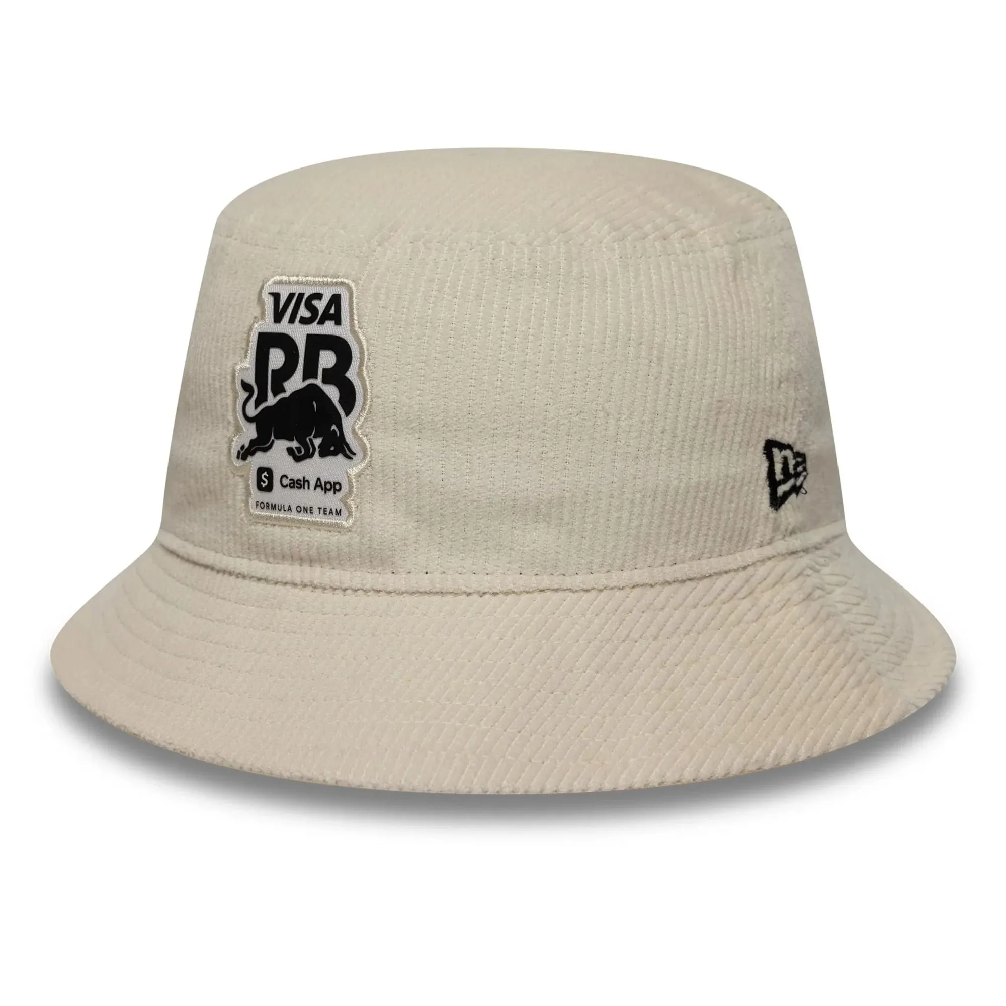 Visa Cash App Racing Bulls Womens Cream Cord Bucket Hat New Era Cap adult female