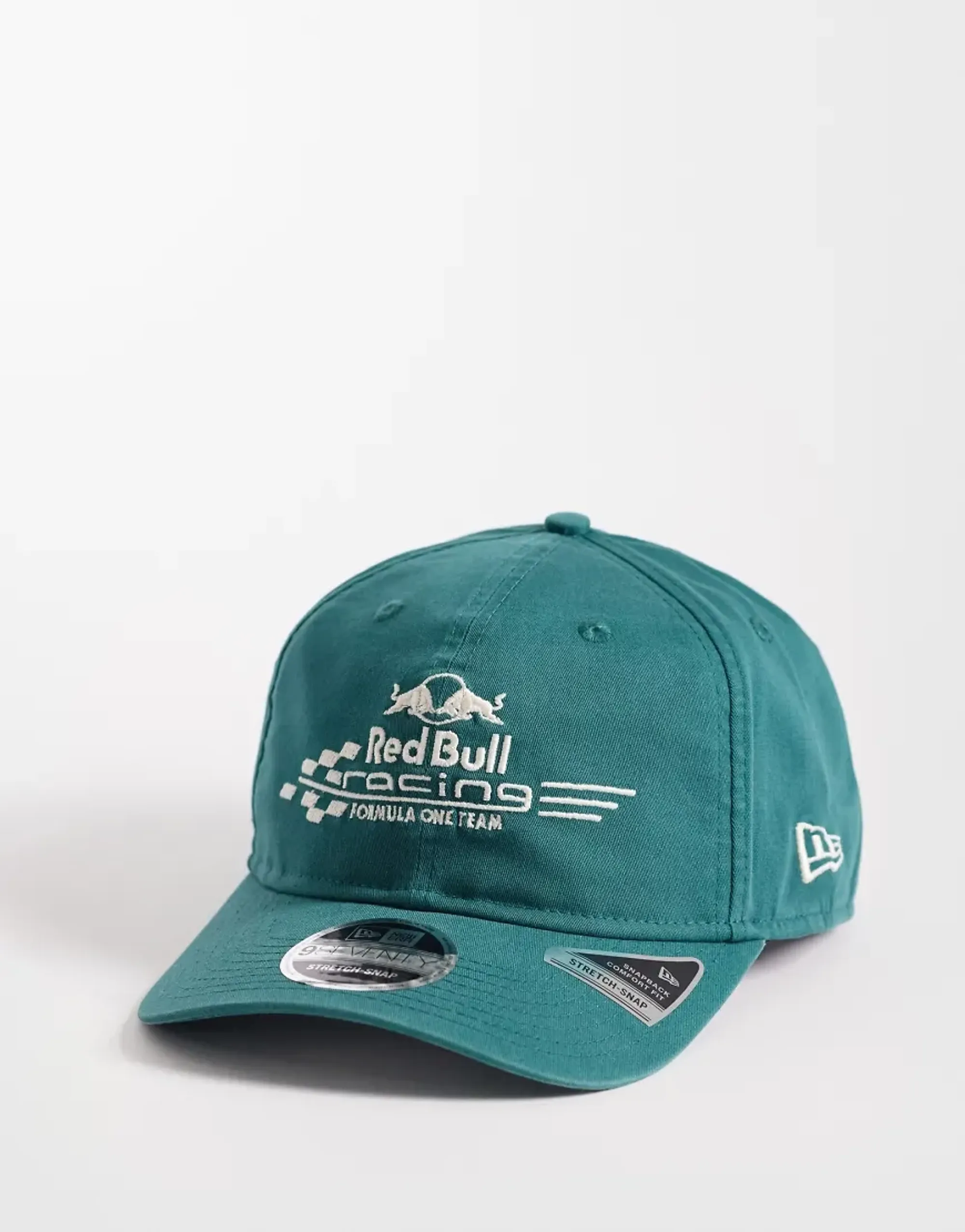 Red Bull Racing Washed Dark Green 9SEVENTY Stretch Snap Cap New Era Cap adult unisex