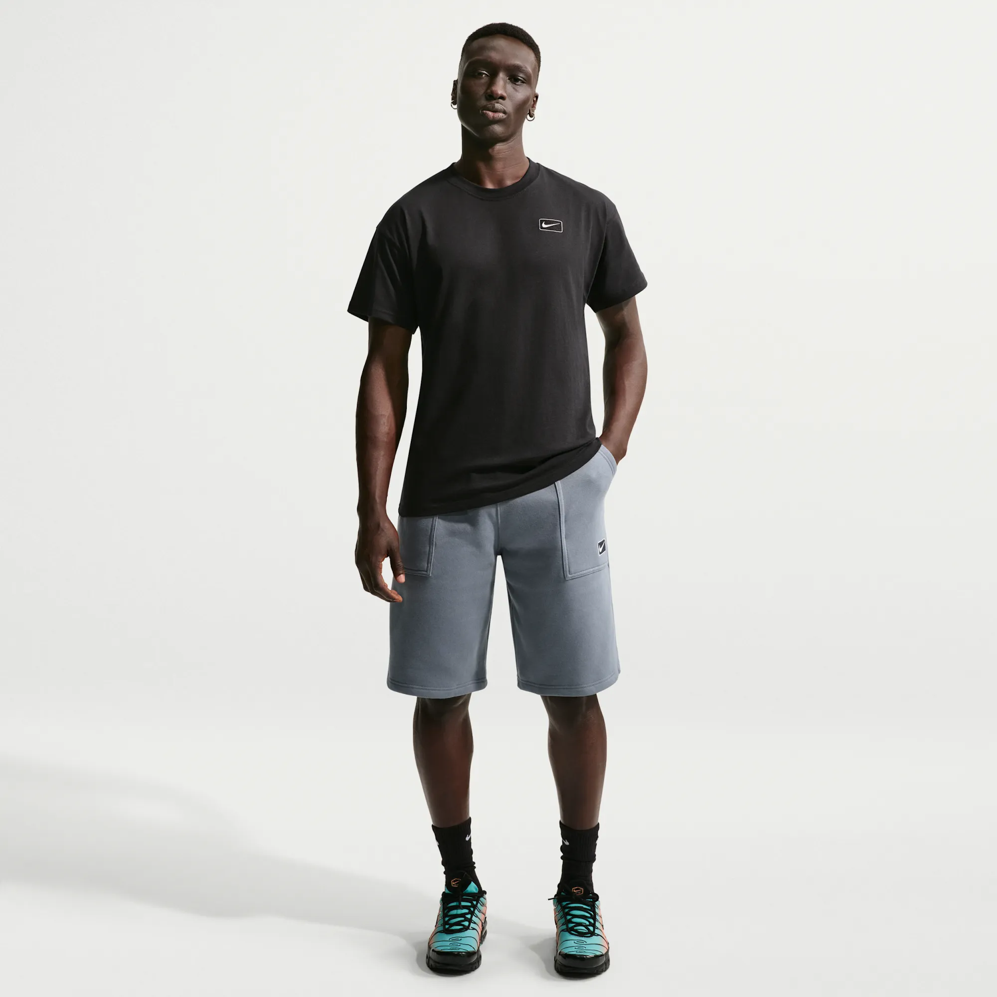 Nike Men's Shorts - Grey - Fleece
